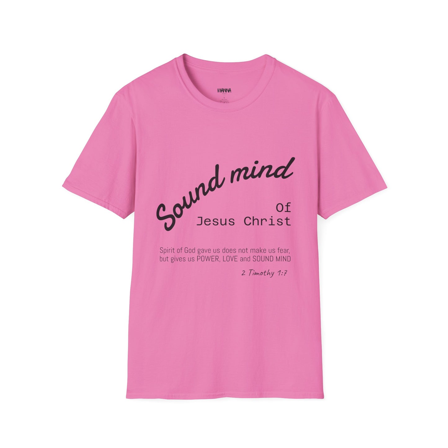 Unisex Christian Inspirational T-Shirt, Sound Mind Jesus Christ Tee, Faith-Based Gift, Spiritual Apparel, Religious Fashion