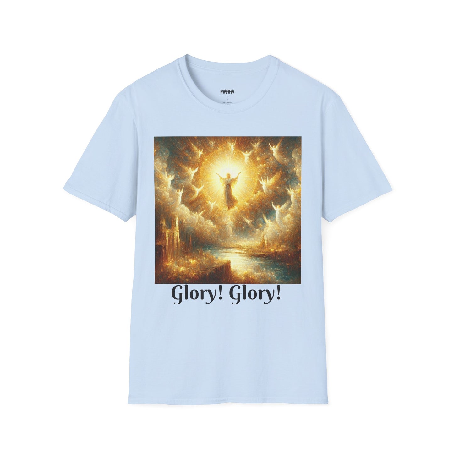 Heavenly Glory Unisex Softstyle T-Shirt - Inspirational Art Tee
