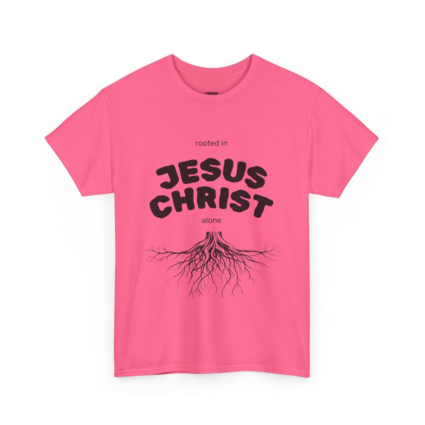 Rooted in Jesus Christ Unisex Heavy Cotton Tee, Christian Apparel, Faith-Based T-Shirt, Spiritual Gift, Religious Wear, Unisex Tee