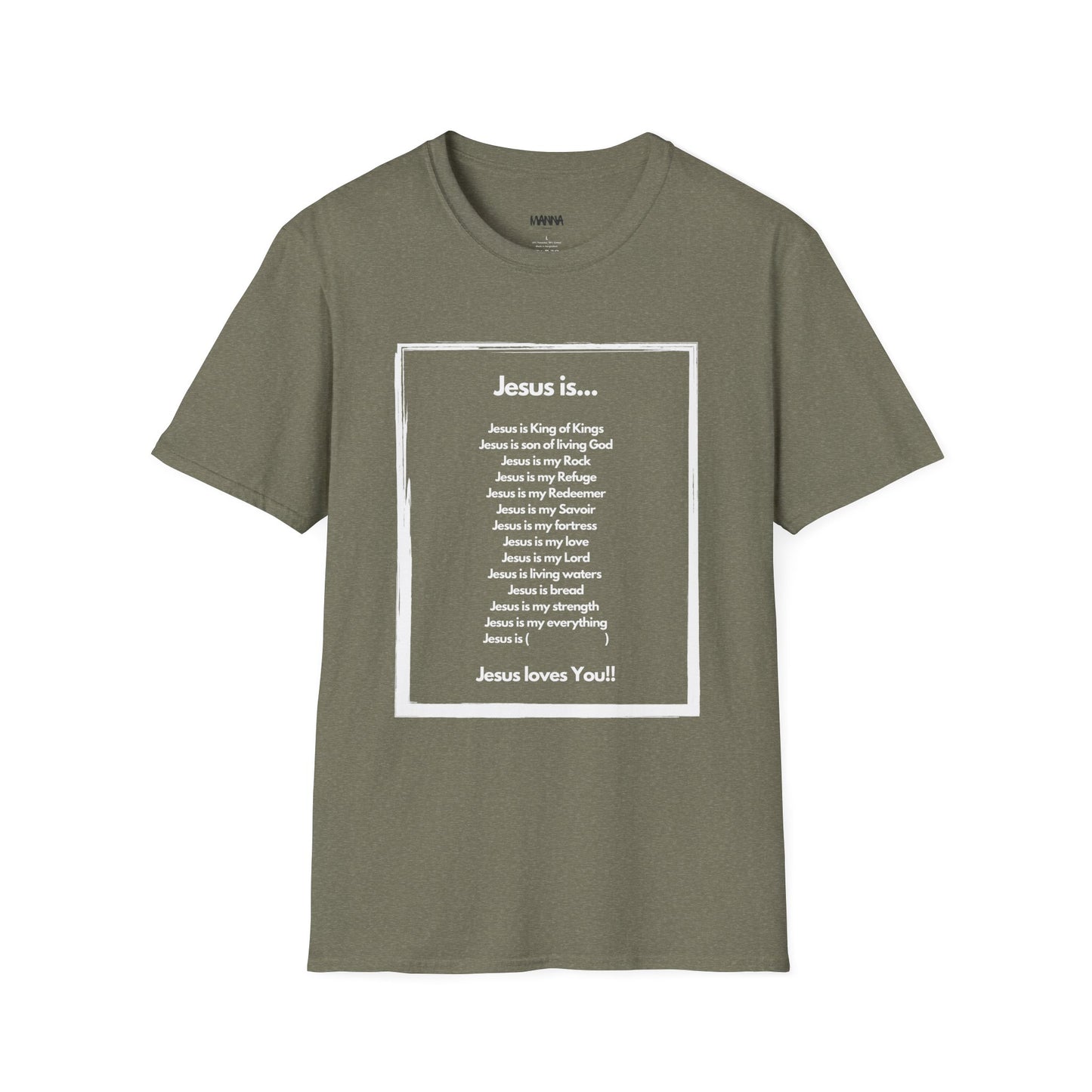 Inspirational Jesus T-Shirt - Unisex Softstyle Tee
