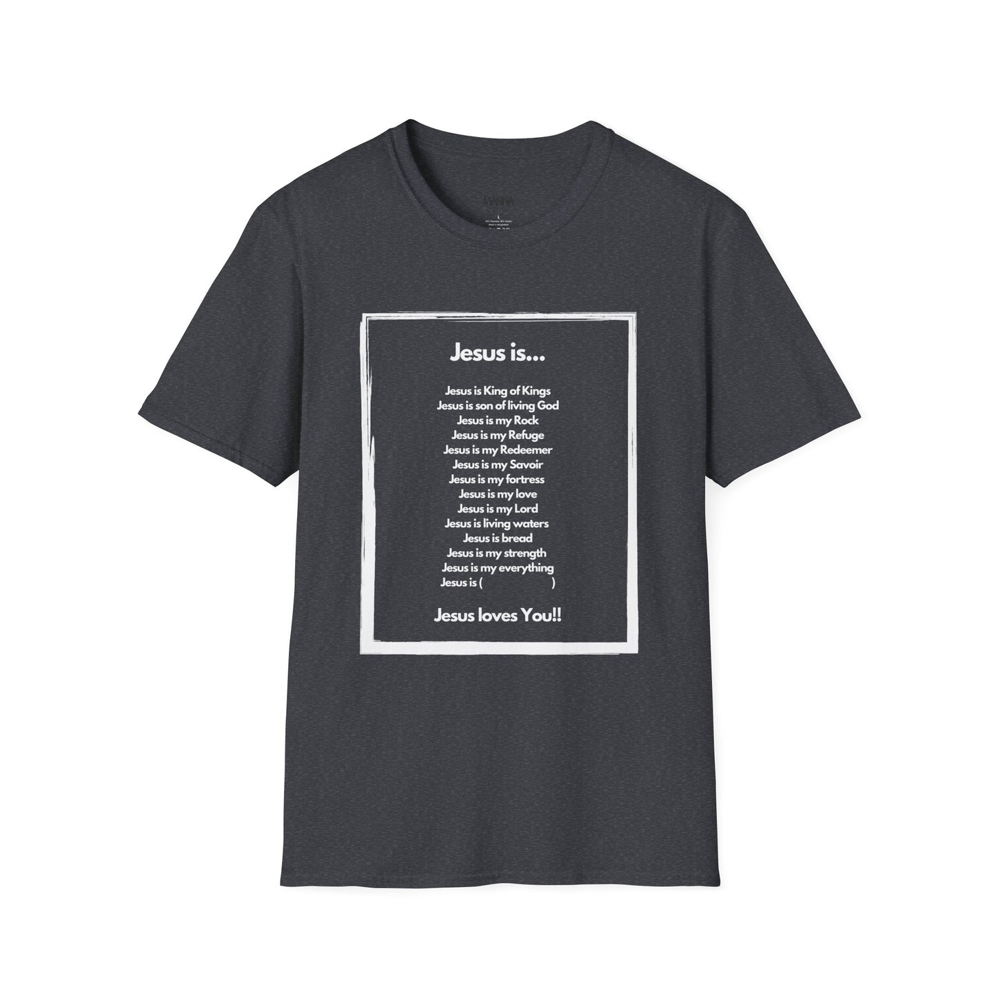Inspirational Jesus T-Shirt - Unisex Softstyle Tee