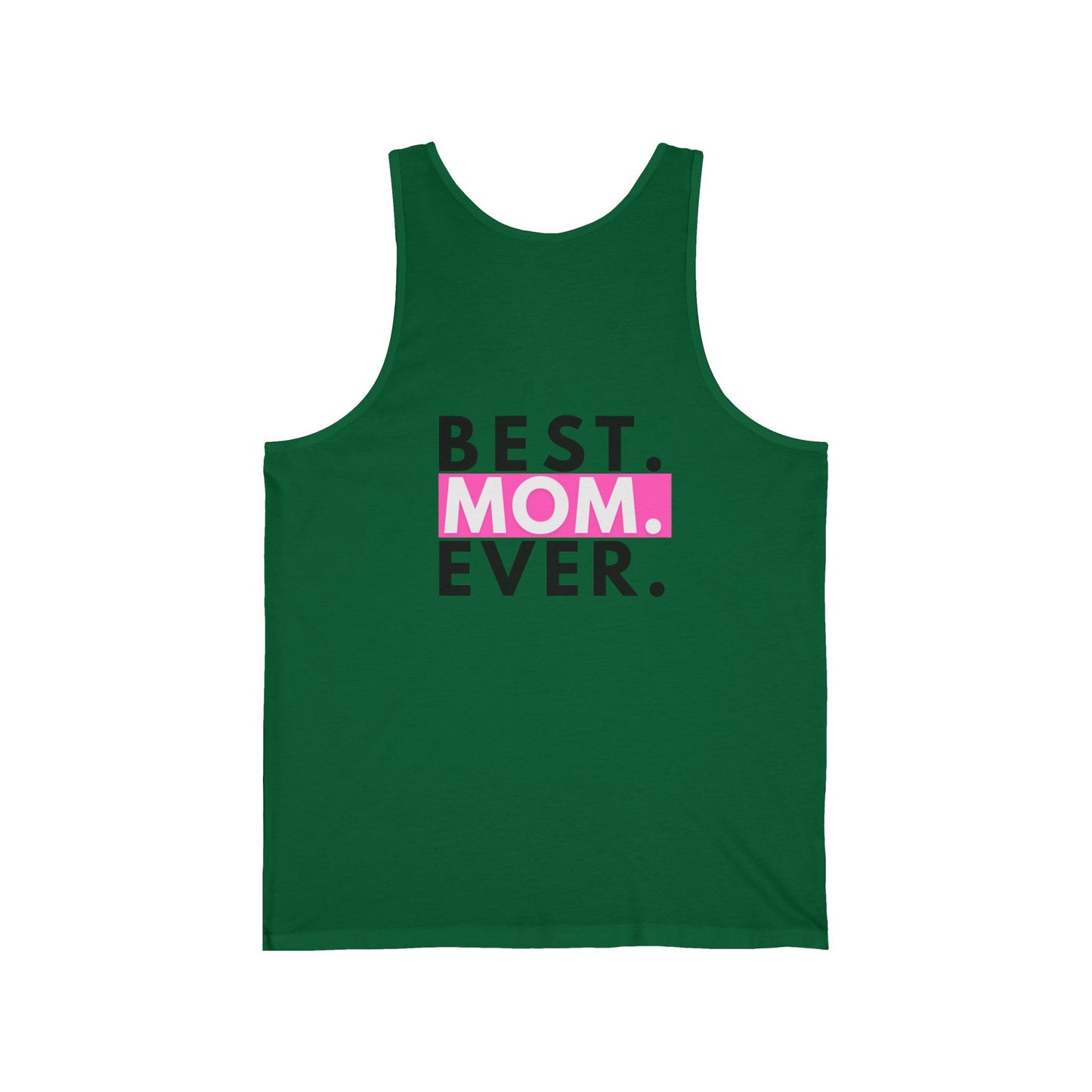 Heartfelt Tank Top for Moms | Best Mom Ever Jersey Tank | Gift for Mother's Day, Summer Wear, Casual Style, Family Reunion