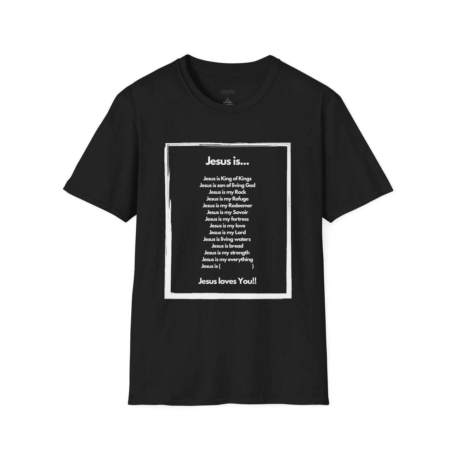 Inspirational Jesus T-Shirt - Unisex Softstyle Tee