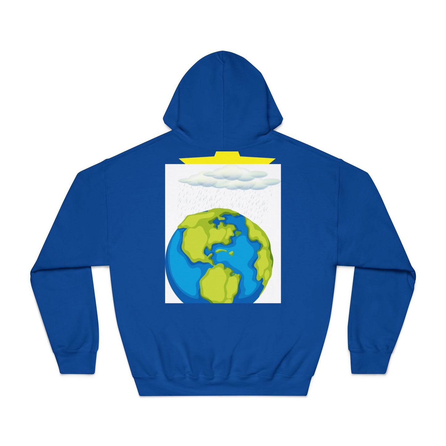 Inspirational Hooded Sweatshirt - Earth & Heavens Design, Unisex Hoodie, Religious Apparel, God Quote Sweatshirt, Gift for Believers