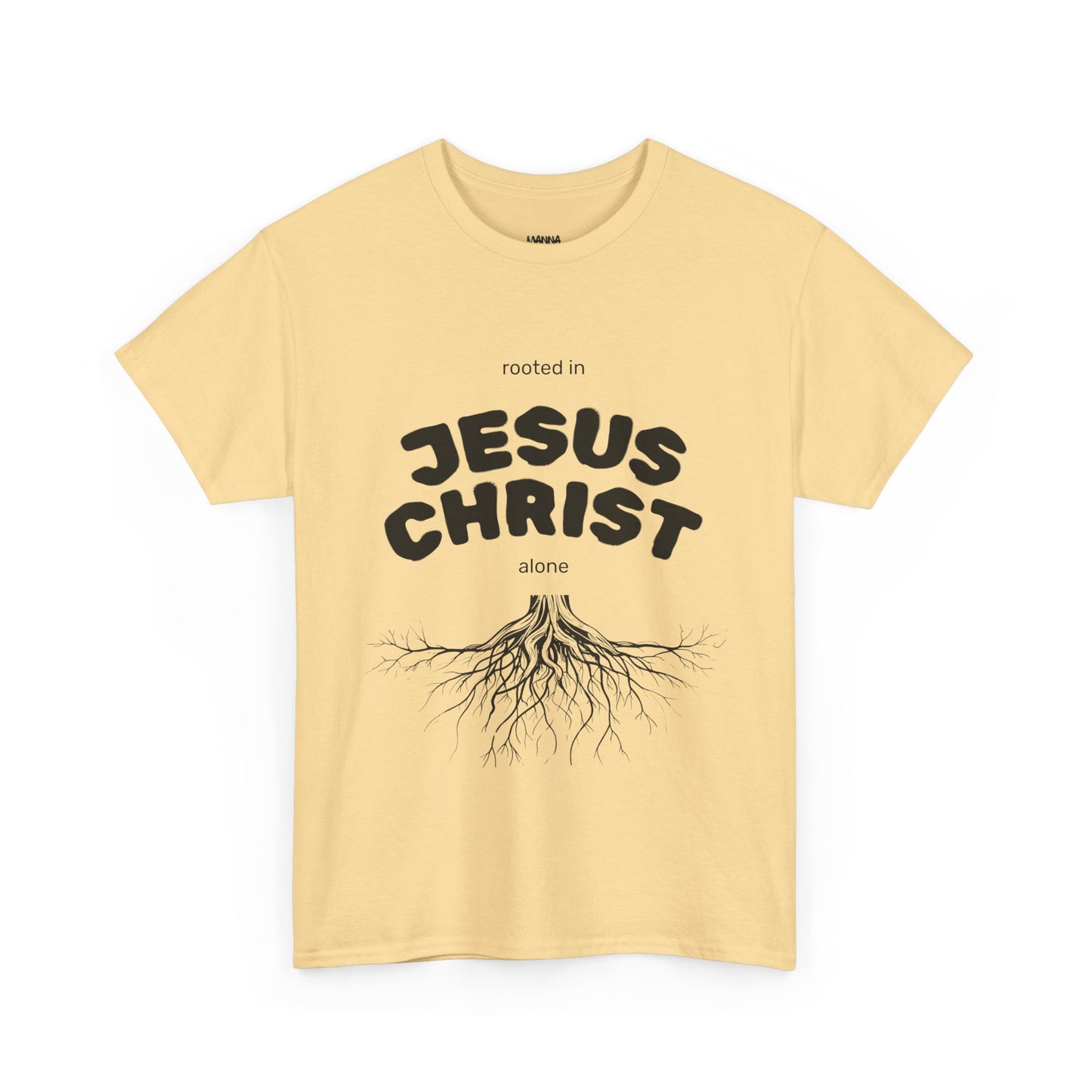 Rooted in Jesus Christ Unisex Heavy Cotton Tee, Christian Apparel, Faith-Based T-Shirt, Spiritual Gift, Religious Wear, Unisex Tee