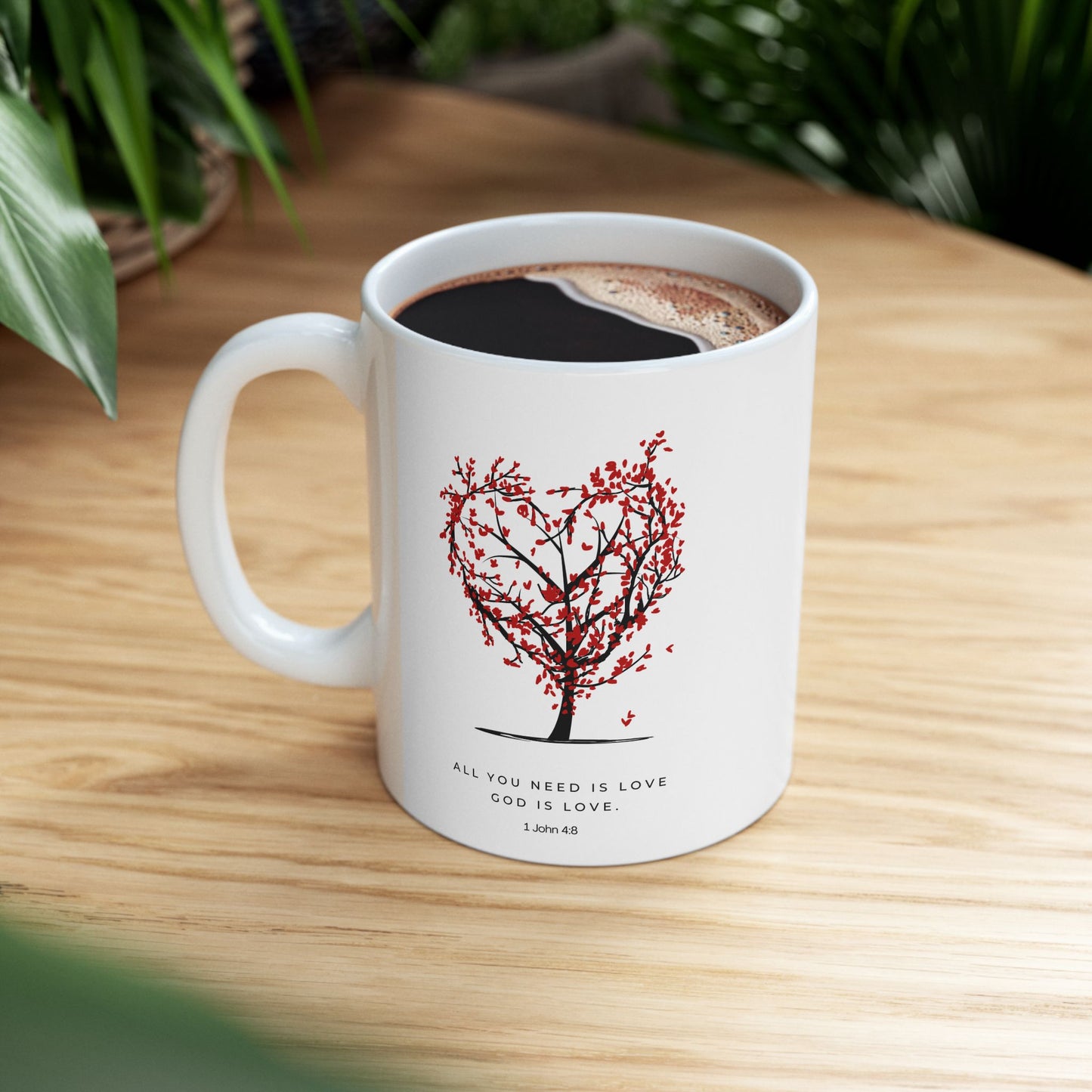 Romantic Tree of Love Ceramic Mug - Perfect for Couples