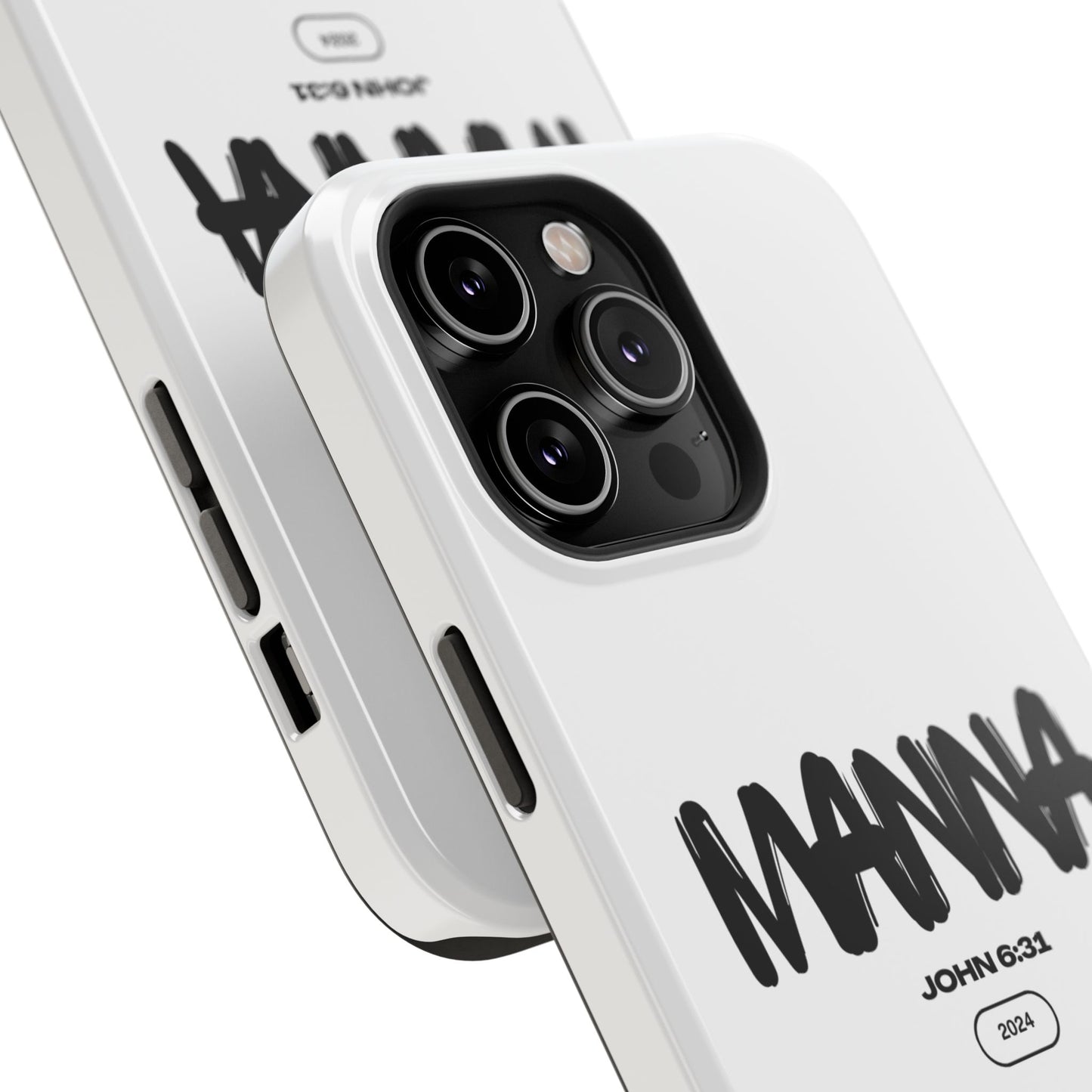 Manna Bible Verse Impact-Resistant Phone Case - Stylish Protection for Faithful Souls