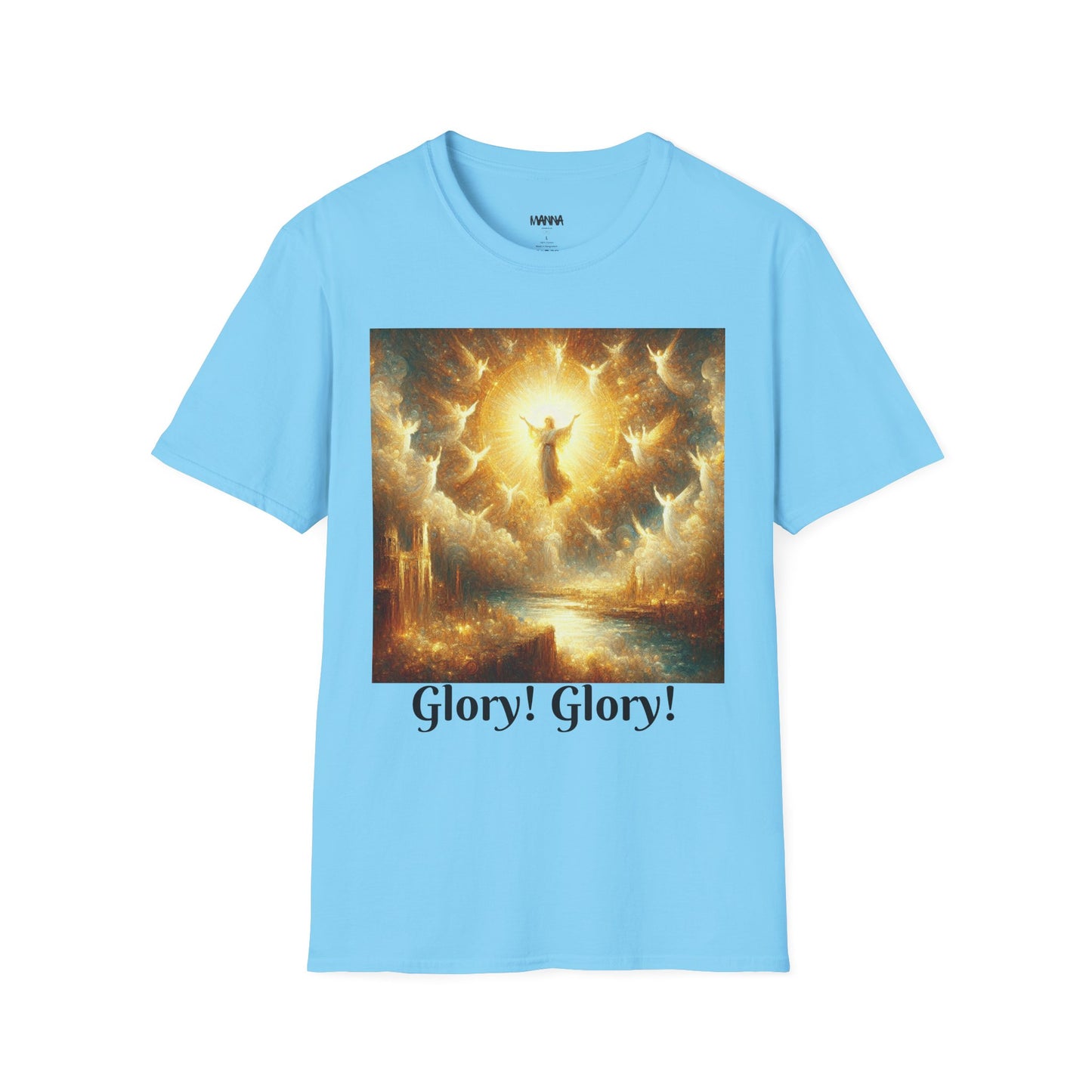 Heavenly Glory Unisex Softstyle T-Shirt - Inspirational Art Tee
