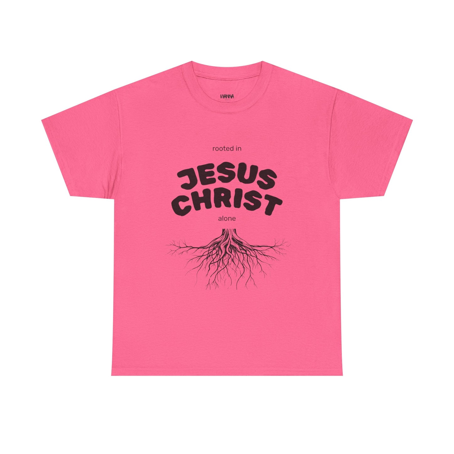 Rooted in Jesus Christ Unisex Heavy Cotton Tee, Christian Apparel, Faith-Based T-Shirt, Spiritual Gift, Religious Wear, Unisex Tee
