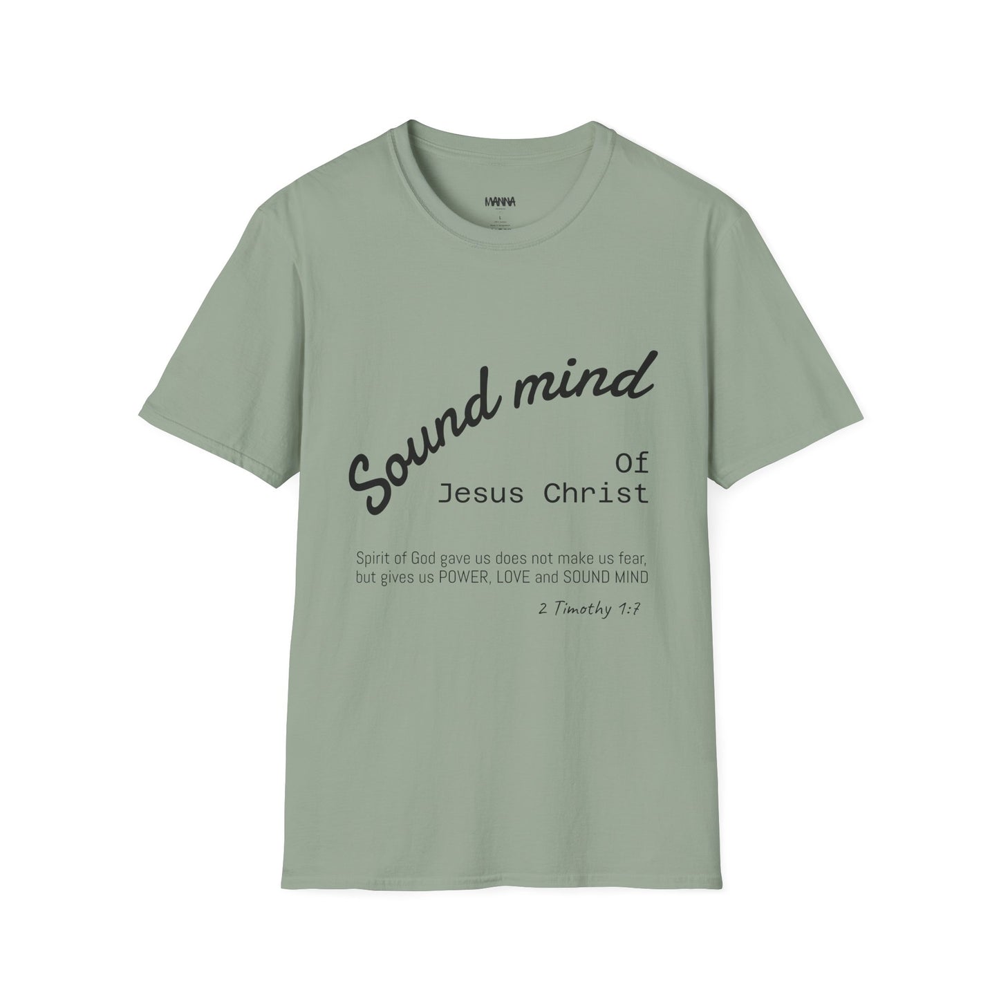 Unisex Christian Inspirational T-Shirt, Sound Mind Jesus Christ Tee, Faith-Based Gift, Spiritual Apparel, Religious Fashion