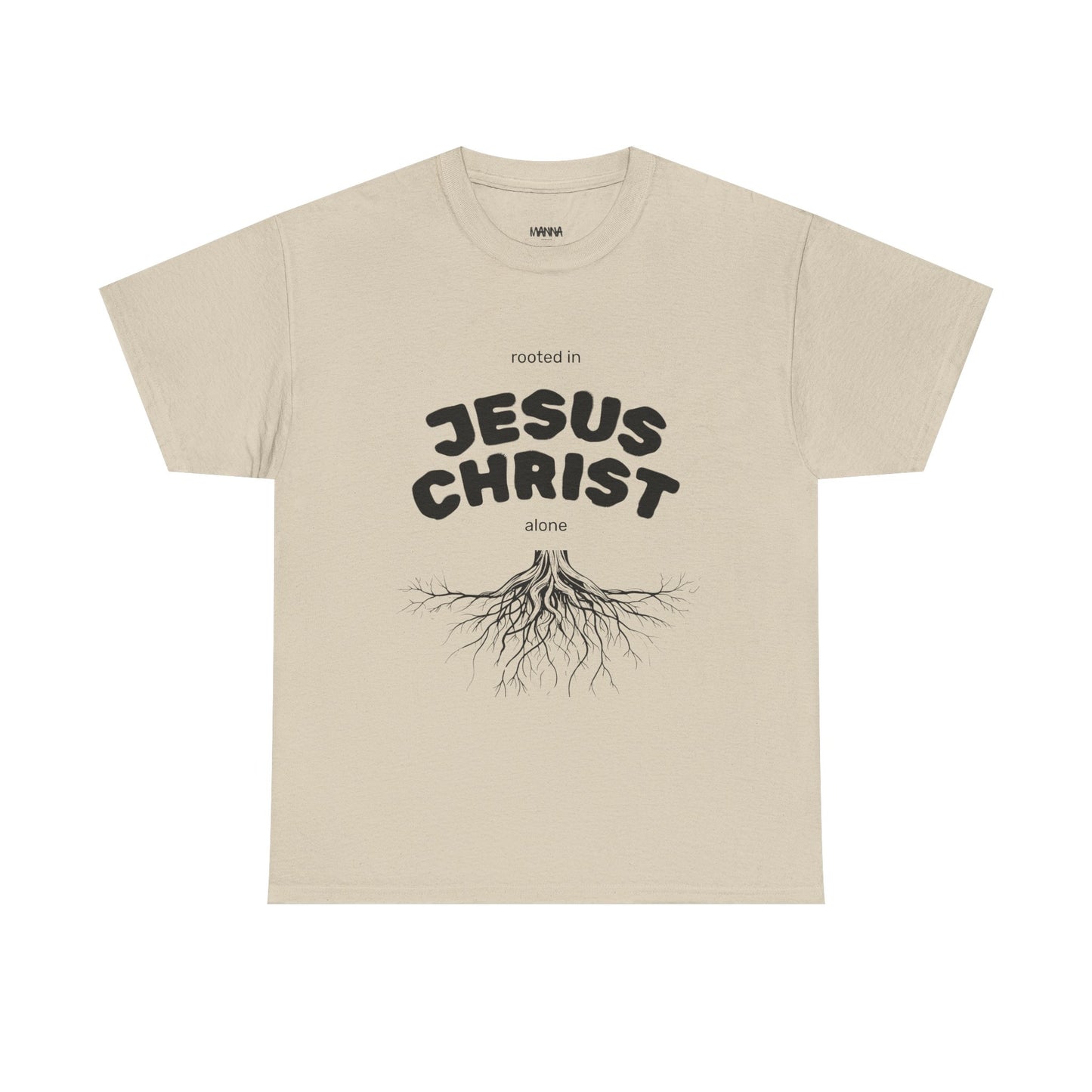 Rooted in Jesus Christ Unisex Heavy Cotton Tee, Christian Apparel, Faith-Based T-Shirt, Spiritual Gift, Religious Wear, Unisex Tee