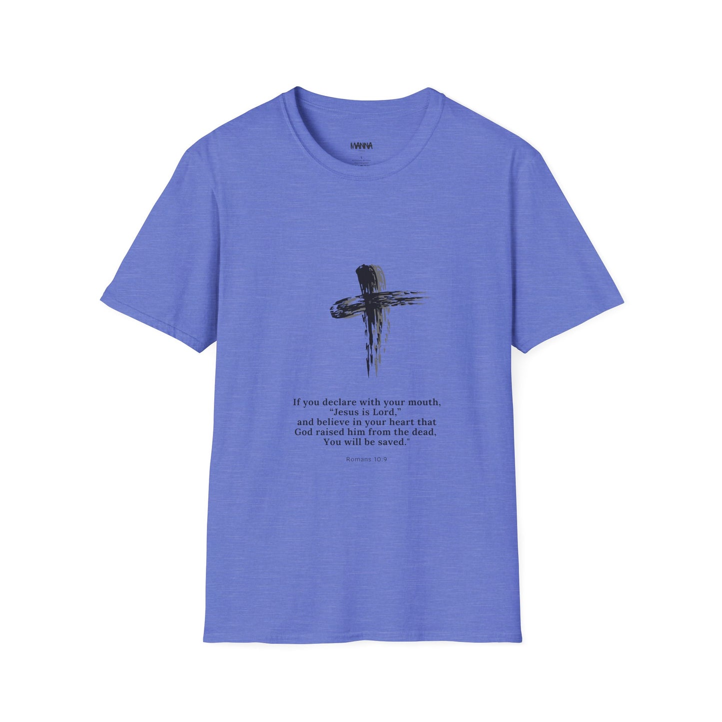 Faith-Inspired Unisex Softstyle T-Shirt with Inspirational Verse