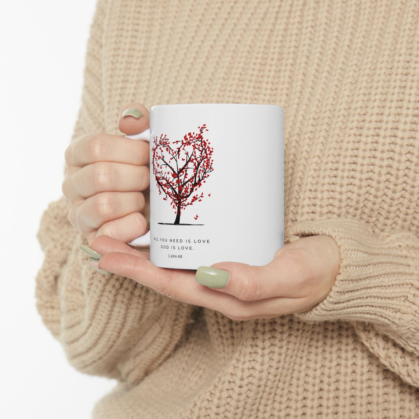 Romantic Tree of Love Ceramic Mug - Perfect for Couples