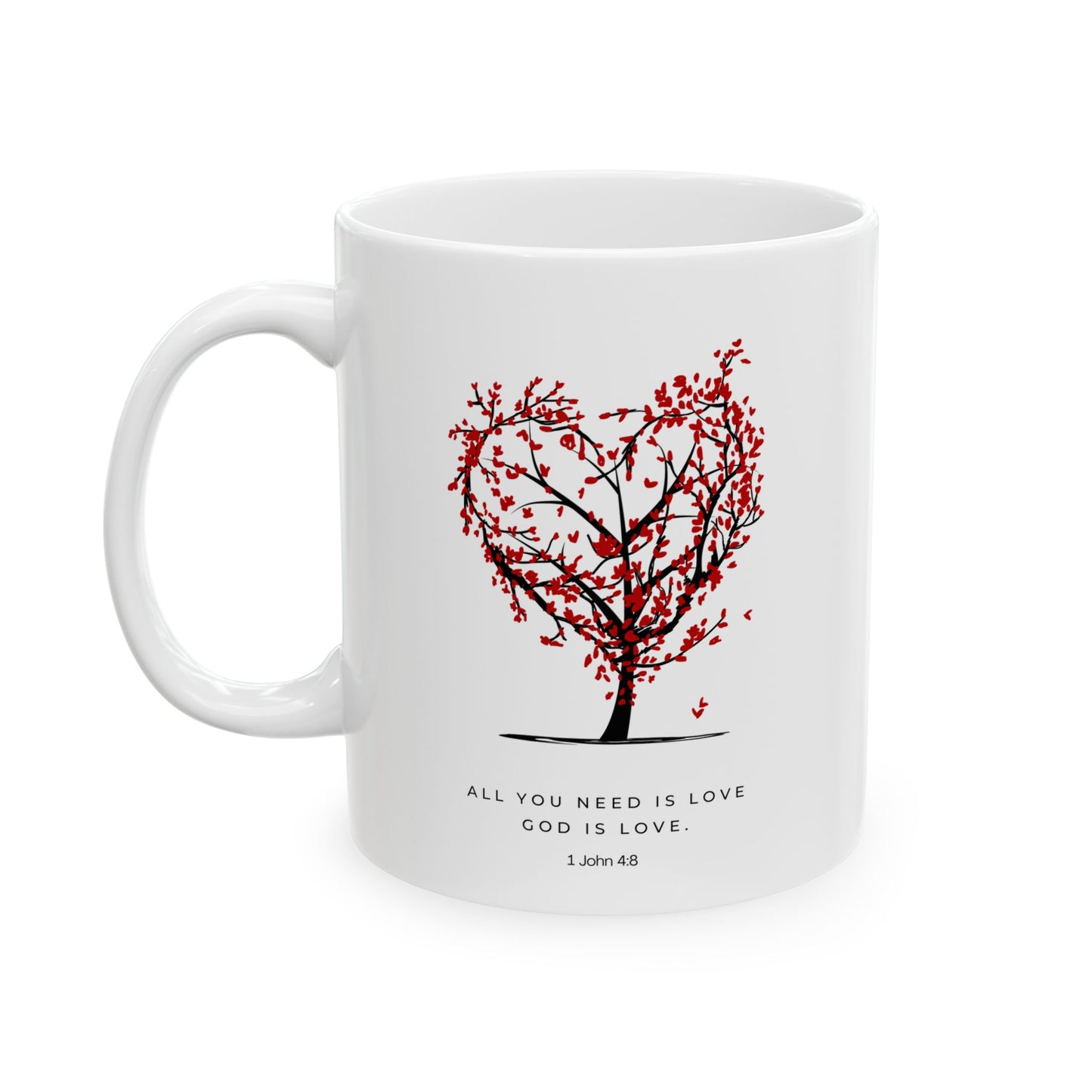 Romantic Tree of Love Ceramic Mug - Perfect for Couples