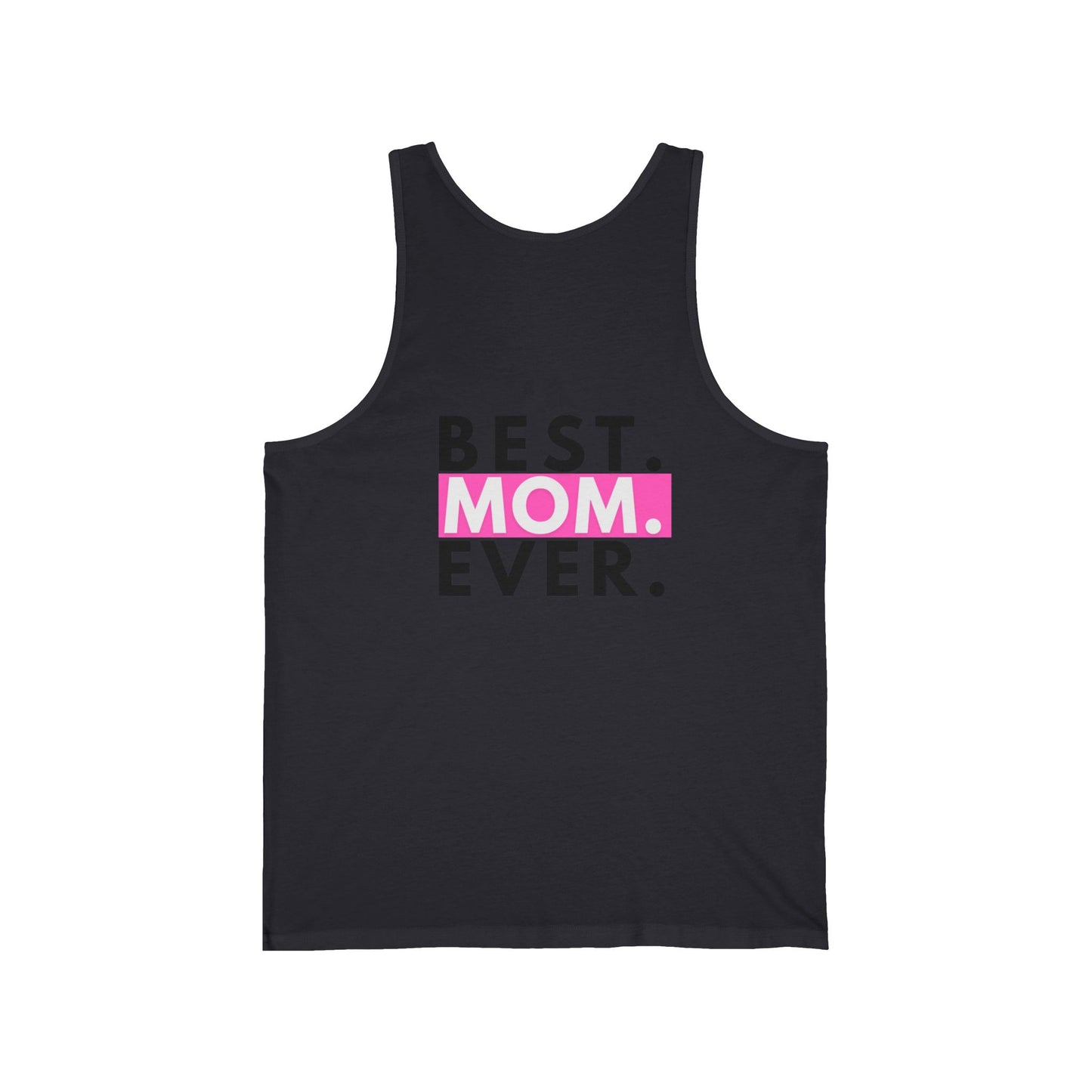 Heartfelt Tank Top for Moms | Best Mom Ever Jersey Tank | Gift for Mother's Day, Summer Wear, Casual Style, Family Reunion