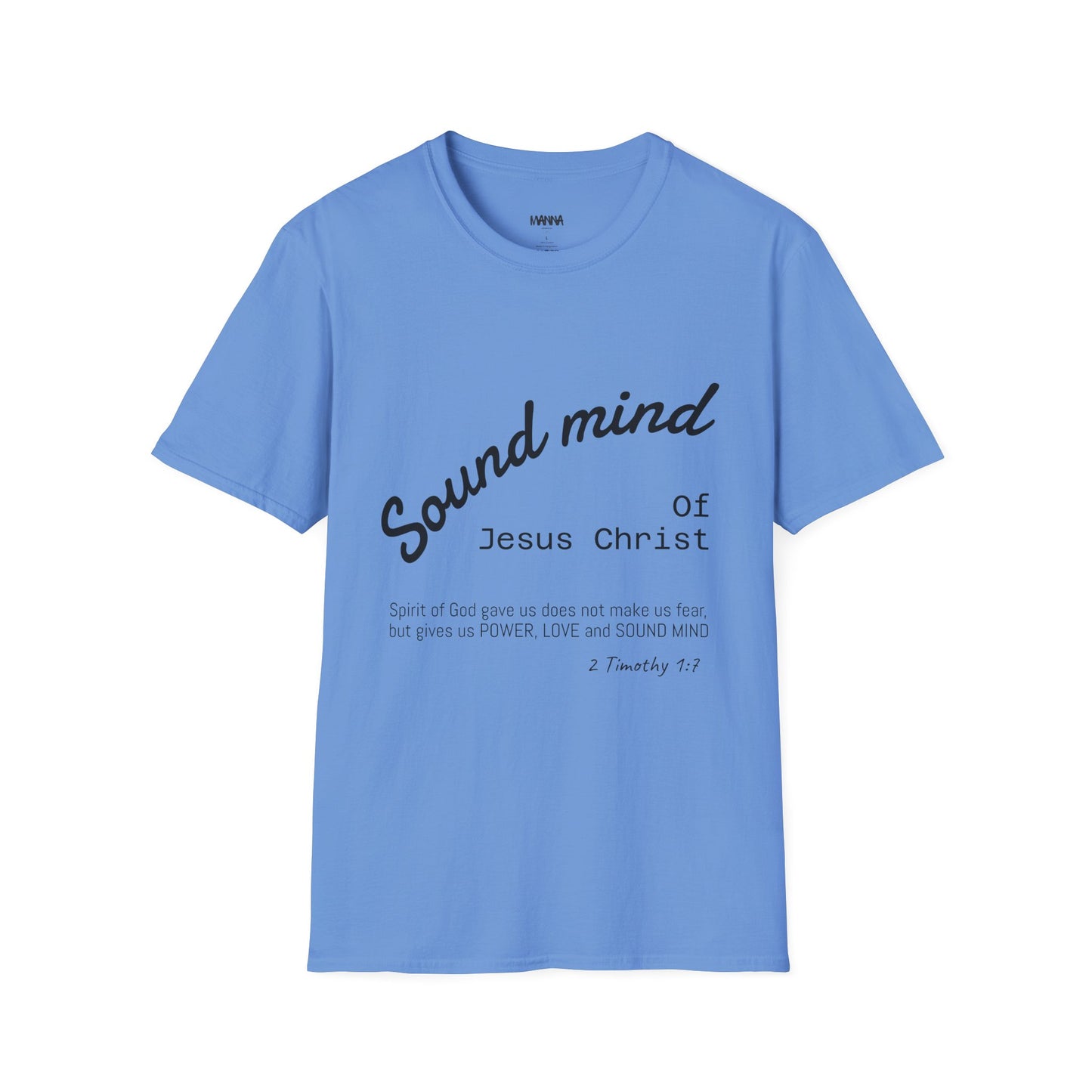 Unisex Christian Inspirational T-Shirt, Sound Mind Jesus Christ Tee, Faith-Based Gift, Spiritual Apparel, Religious Fashion