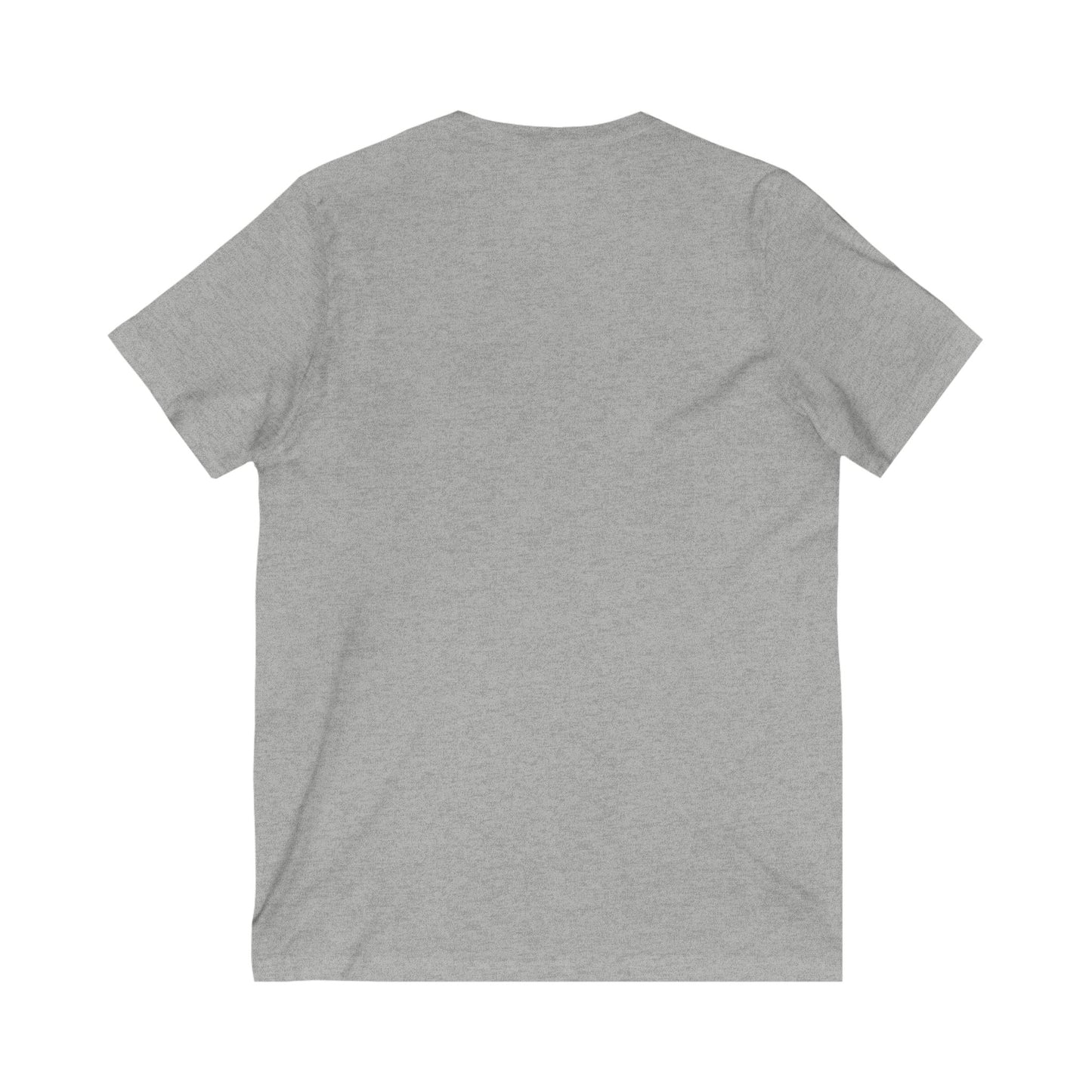 Inspirational V-Neck Tee with Bible Verse - Unisex Jersey Short Sleeve