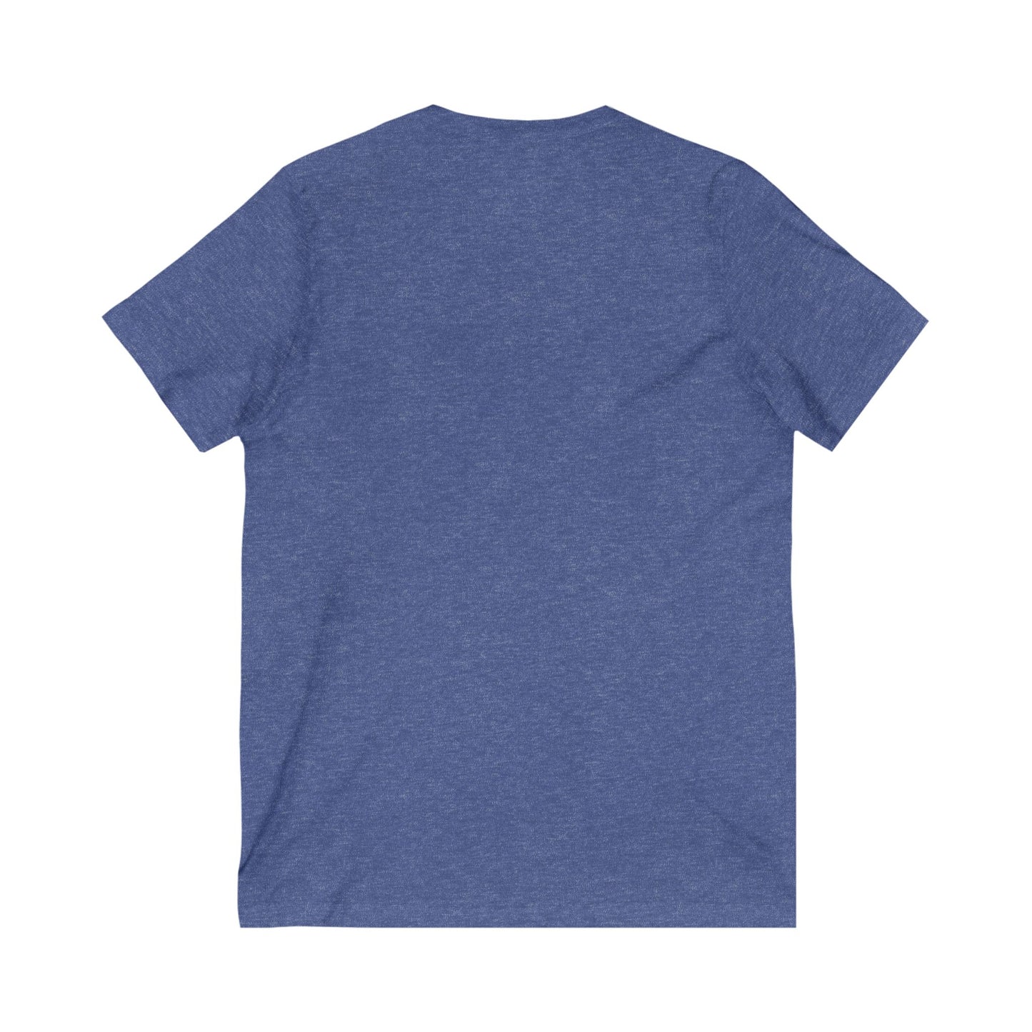 Inspirational V-Neck Tee with Bible Verse - Unisex Jersey Short Sleeve