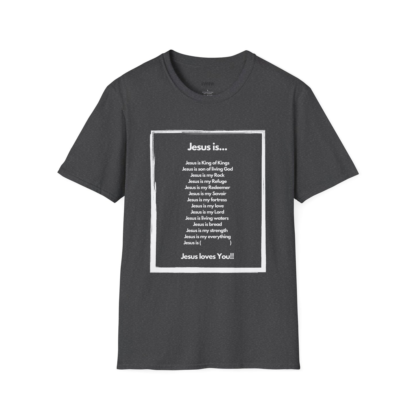 Inspirational Jesus T-Shirt - Unisex Softstyle Tee