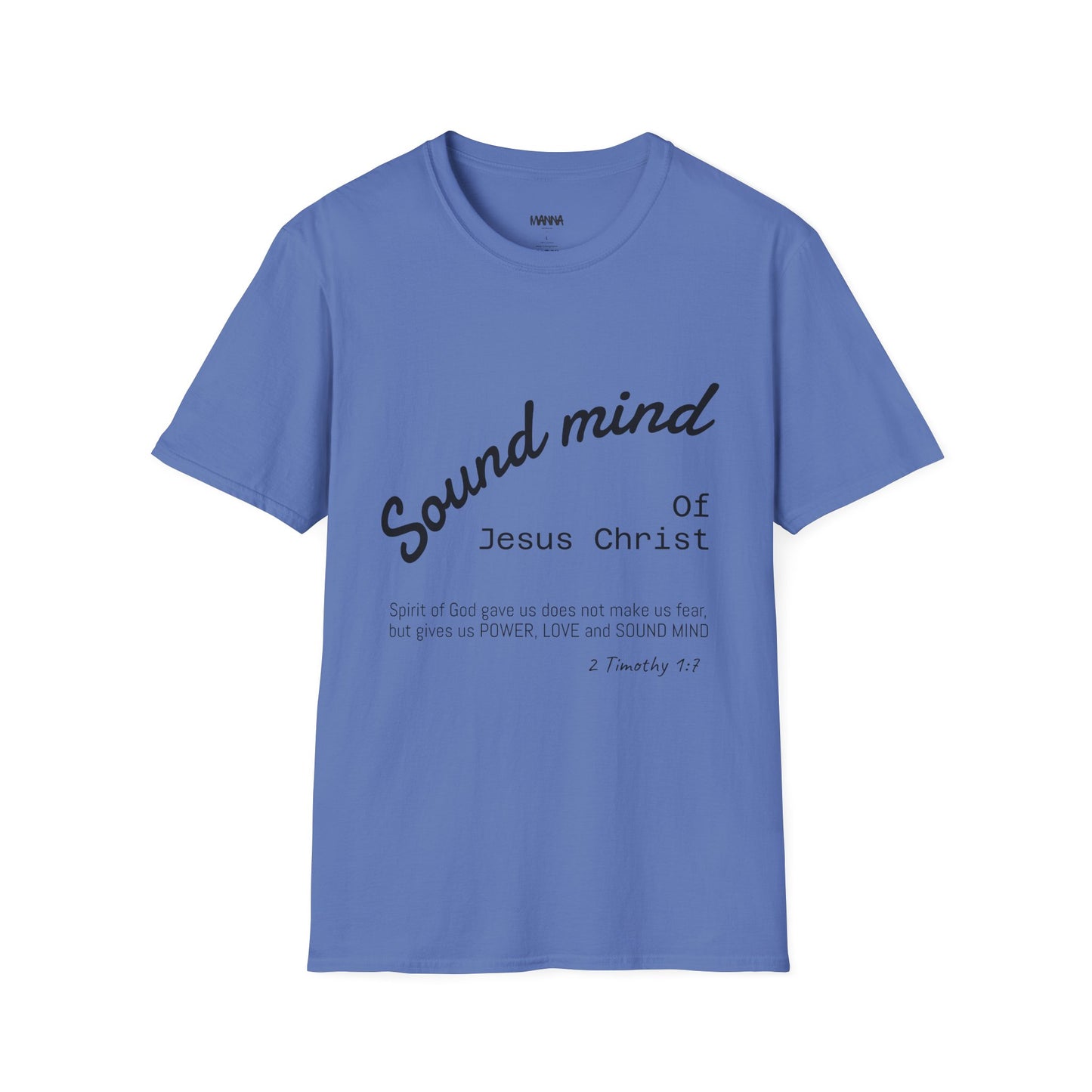 Unisex Christian Inspirational T-Shirt, Sound Mind Jesus Christ Tee, Faith-Based Gift, Spiritual Apparel, Religious Fashion