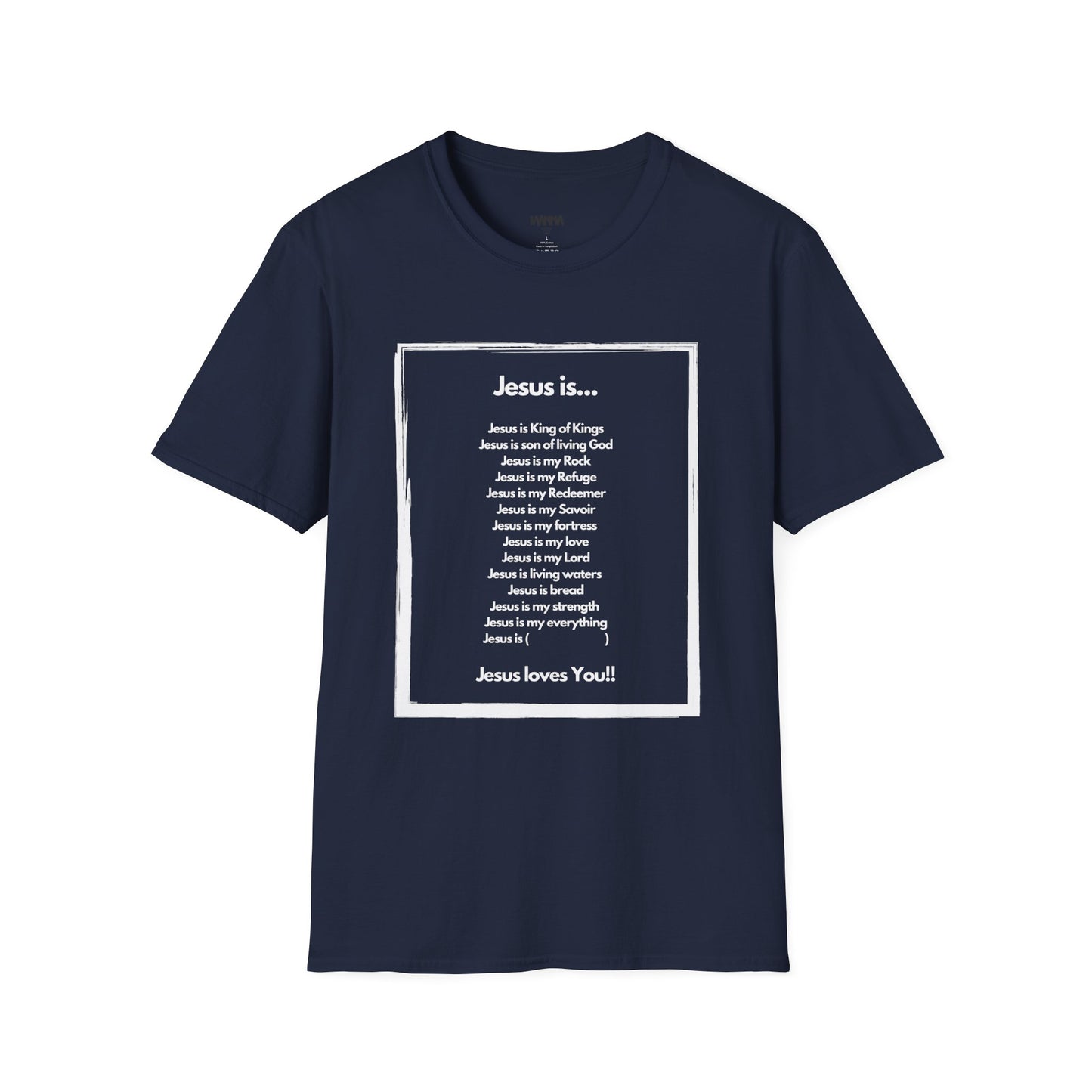 Inspirational Jesus T-Shirt - Unisex Softstyle Tee