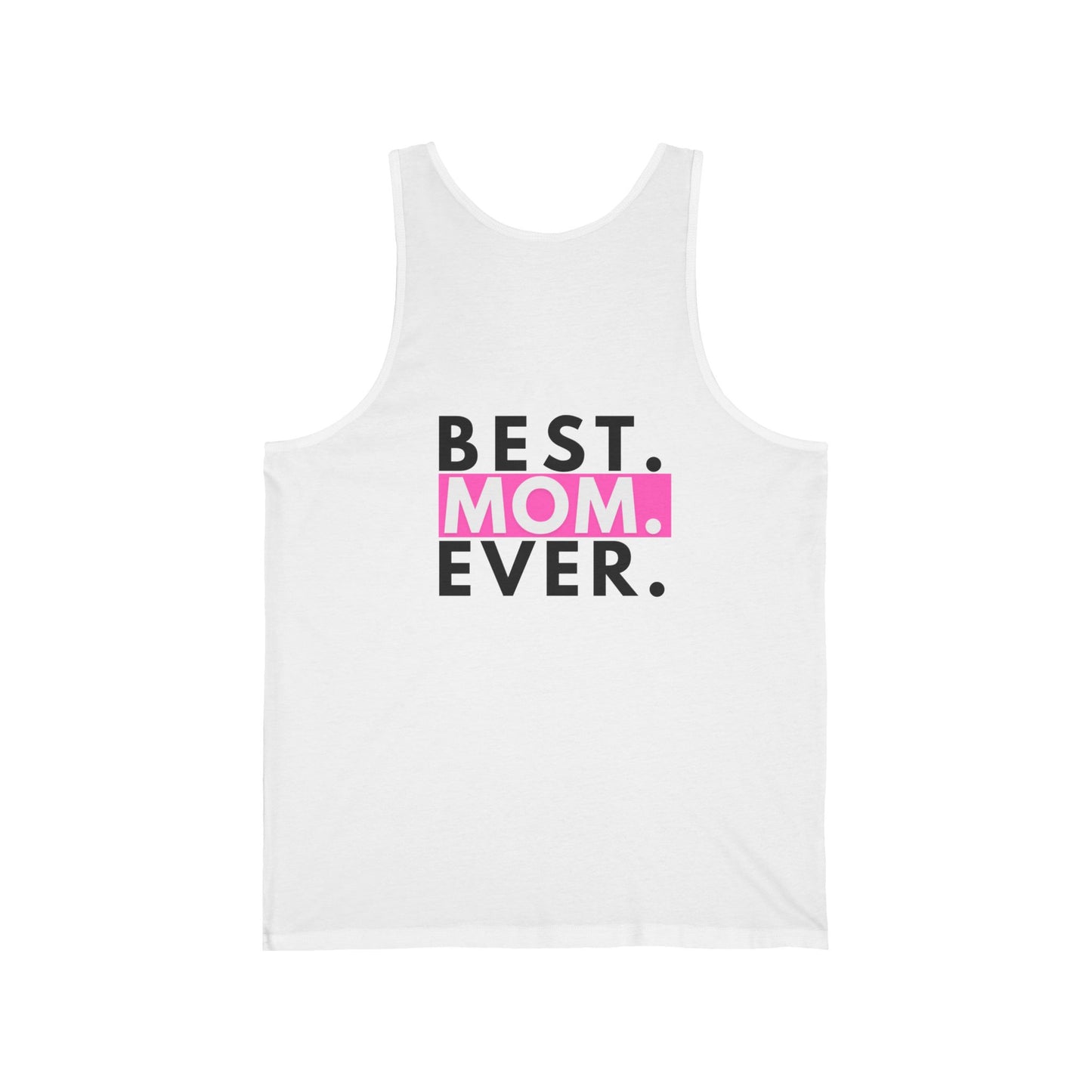 Heartfelt Tank Top for Moms | Best Mom Ever Jersey Tank | Gift for Mother's Day, Summer Wear, Casual Style, Family Reunion