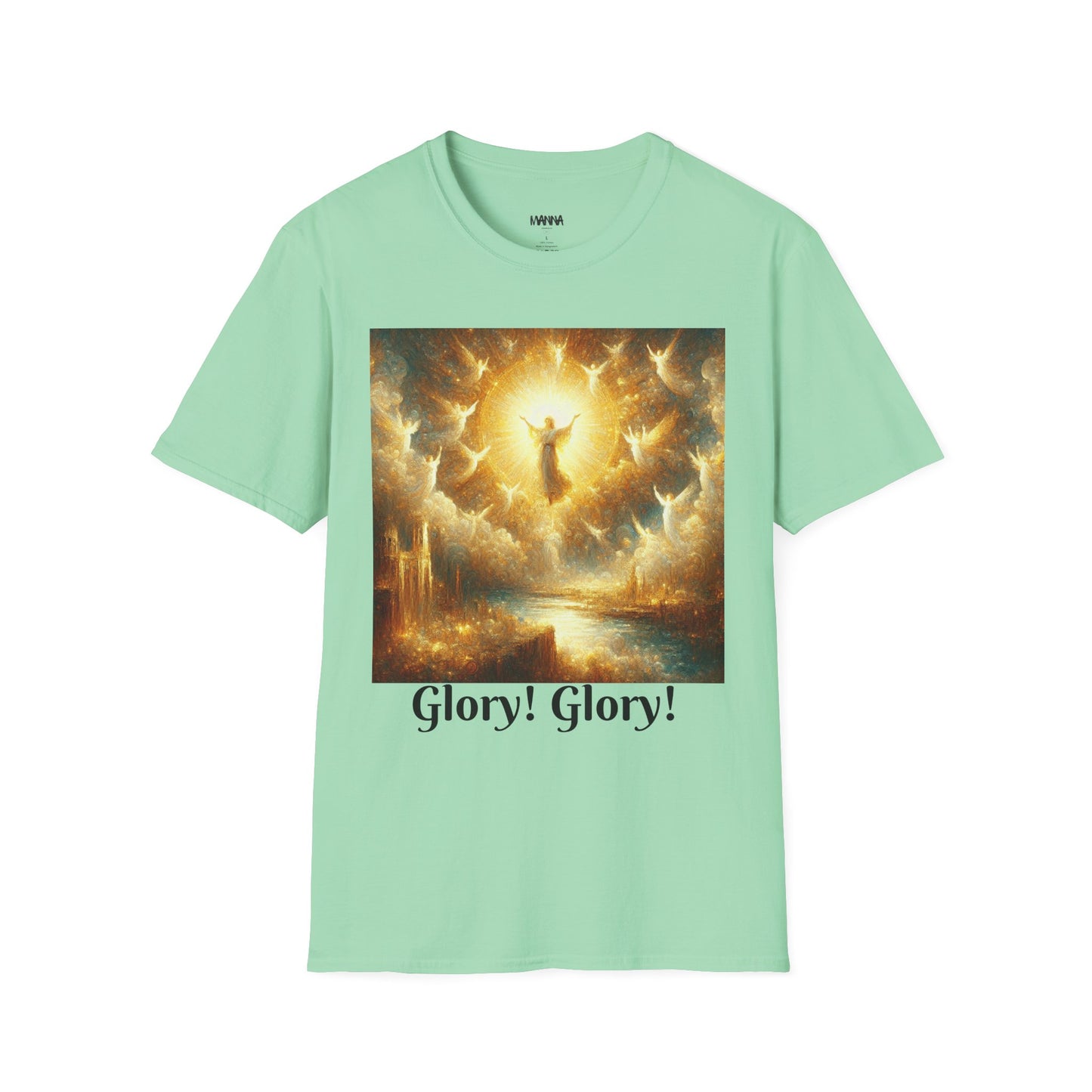 Heavenly Glory Unisex Softstyle T-Shirt - Inspirational Art Tee