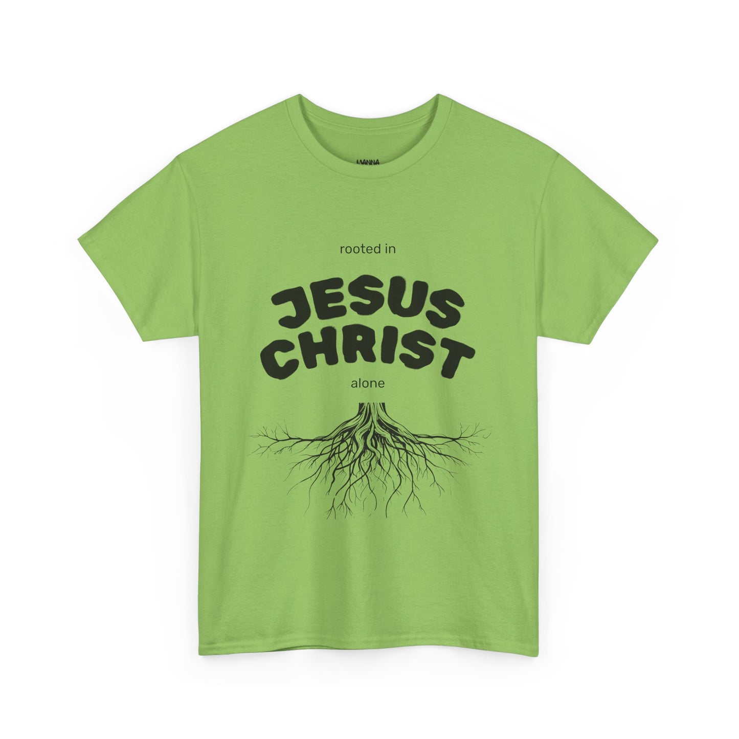 Rooted in Jesus Christ Unisex Heavy Cotton Tee, Christian Apparel, Faith-Based T-Shirt, Spiritual Gift, Religious Wear, Unisex Tee