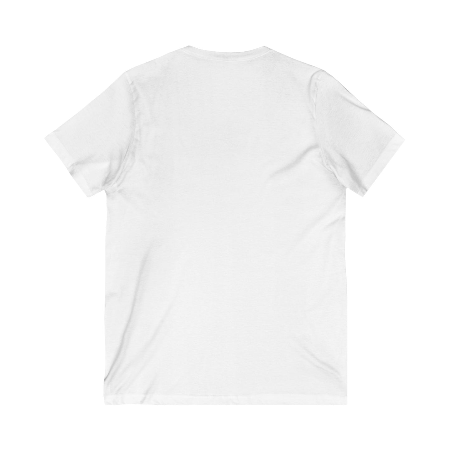 Inspirational V-Neck Tee with Bible Verse - Unisex Jersey Short Sleeve