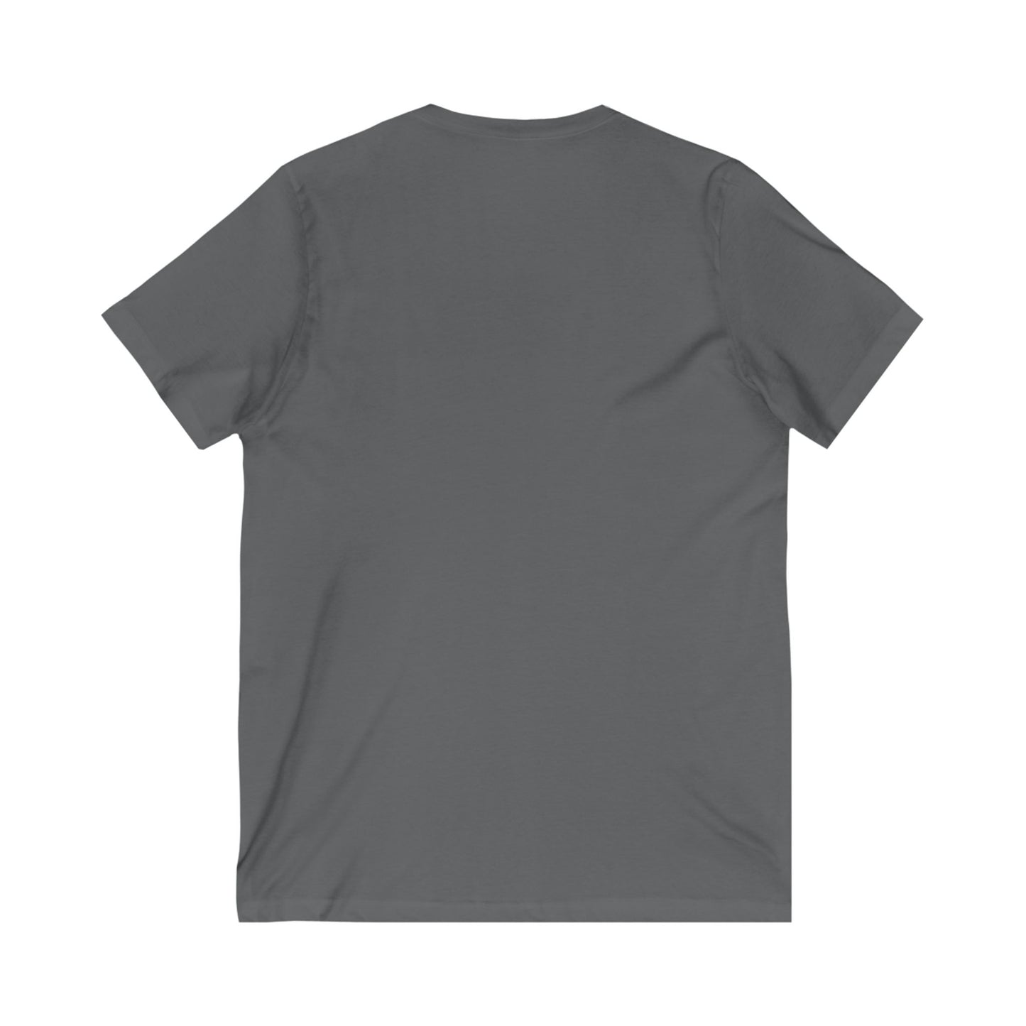 Inspirational V-Neck Tee with Bible Verse - Unisex Jersey Short Sleeve