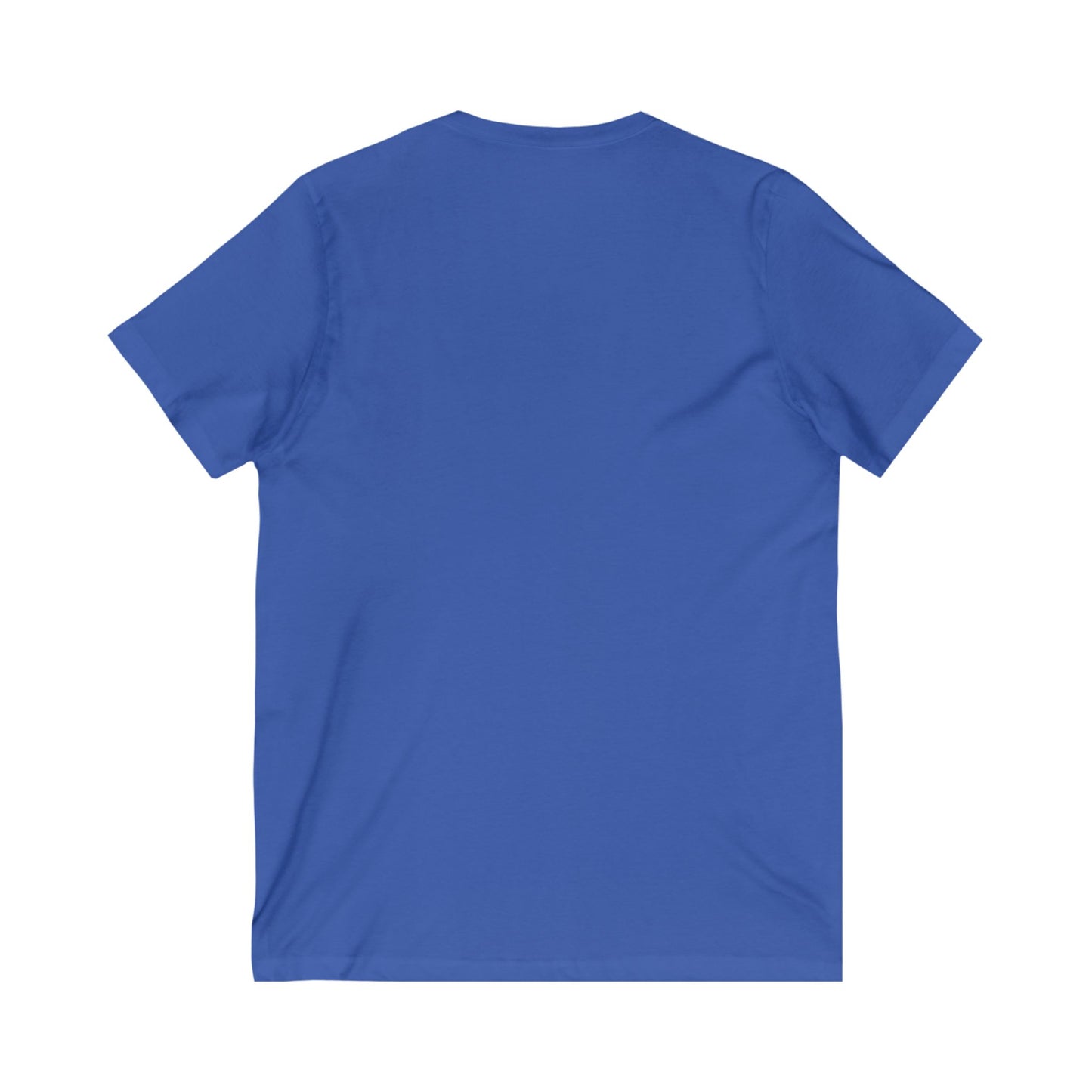 Inspirational V-Neck Tee with Bible Verse - Unisex Jersey Short Sleeve