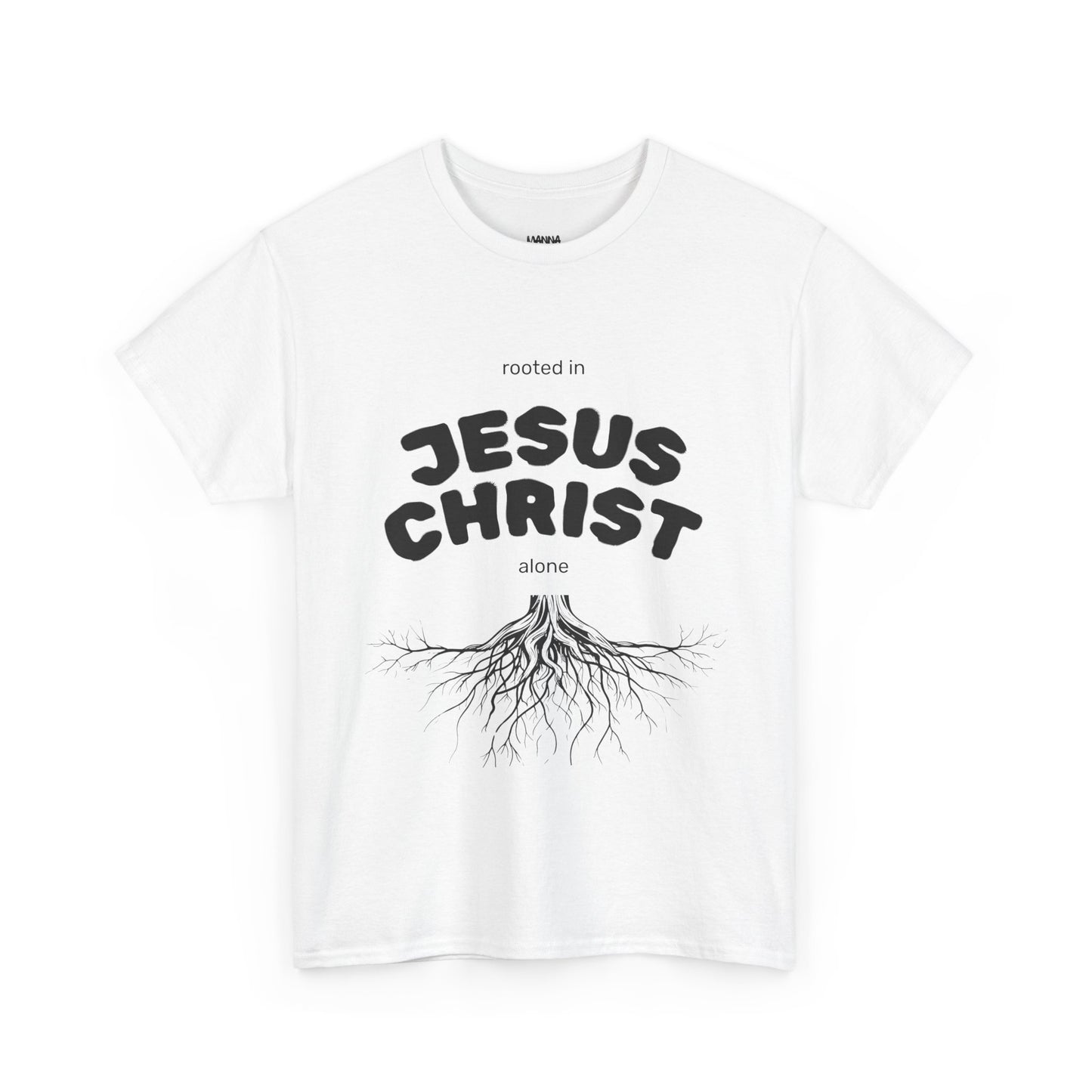 Rooted in Jesus Christ Unisex Heavy Cotton Tee, Christian Apparel, Faith-Based T-Shirt, Spiritual Gift, Religious Wear, Unisex Tee