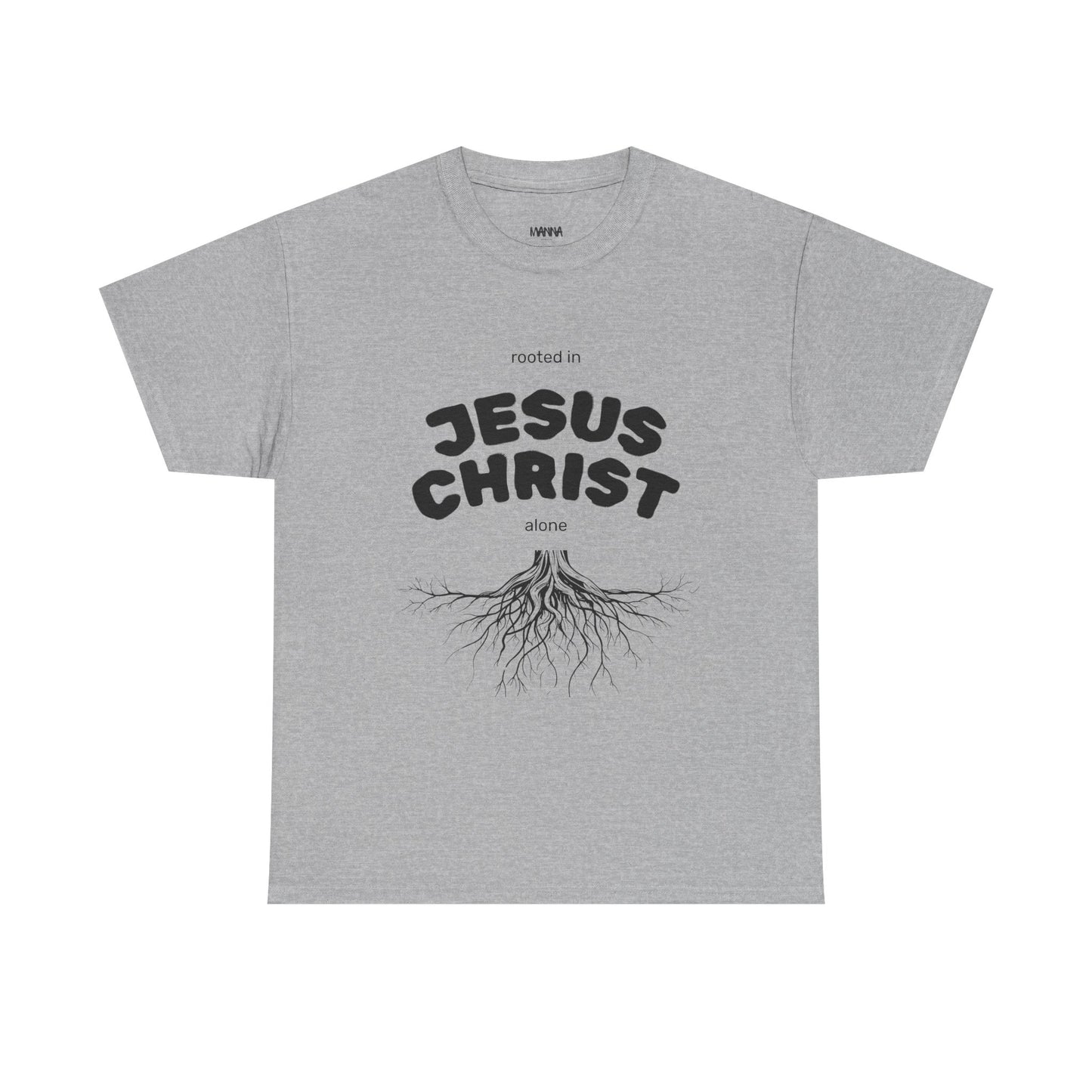 Rooted in Jesus Christ Unisex Heavy Cotton Tee, Christian Apparel, Faith-Based T-Shirt, Spiritual Gift, Religious Wear, Unisex Tee