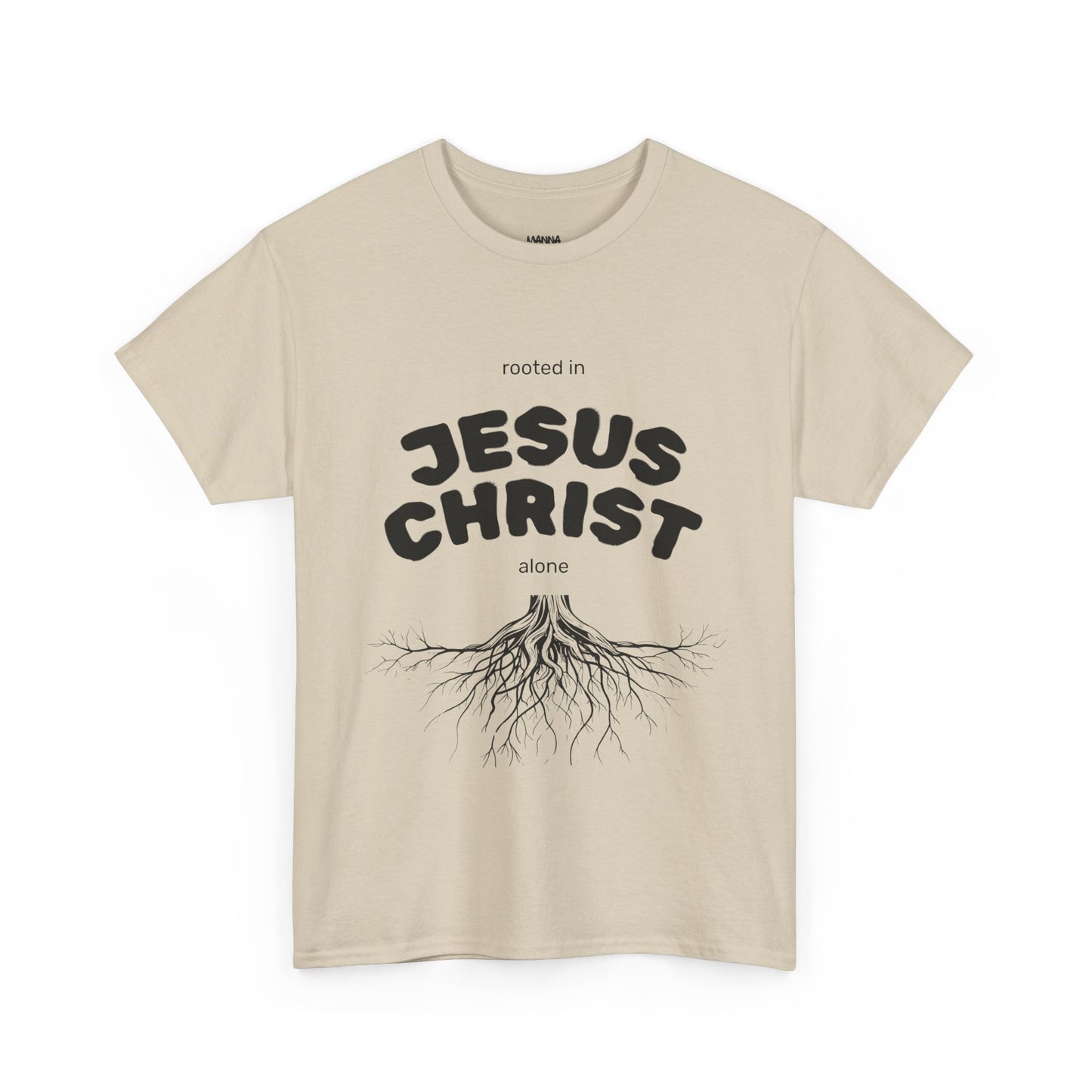Rooted in Jesus Christ Unisex Heavy Cotton Tee, Christian Apparel, Faith-Based T-Shirt, Spiritual Gift, Religious Wear, Unisex Tee