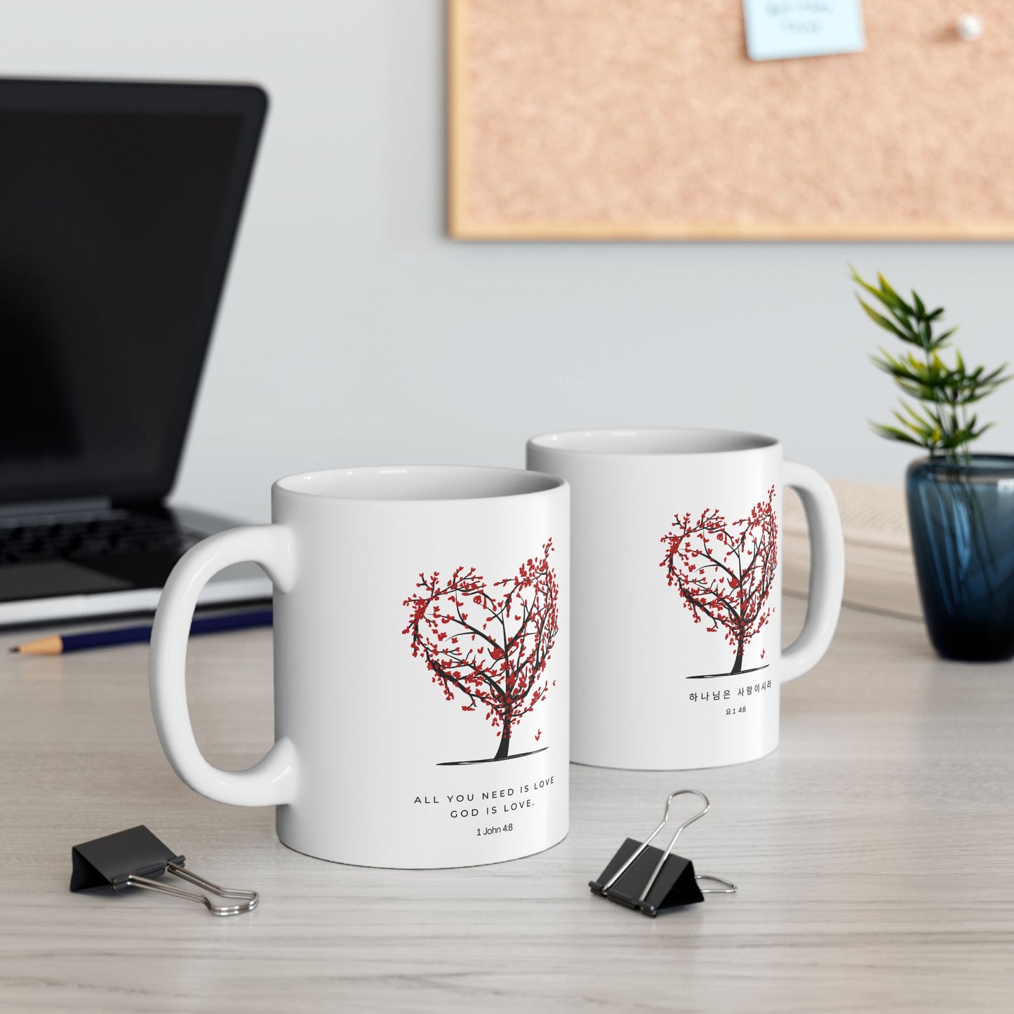 Romantic Tree of Love Ceramic Mug - Perfect for Couples