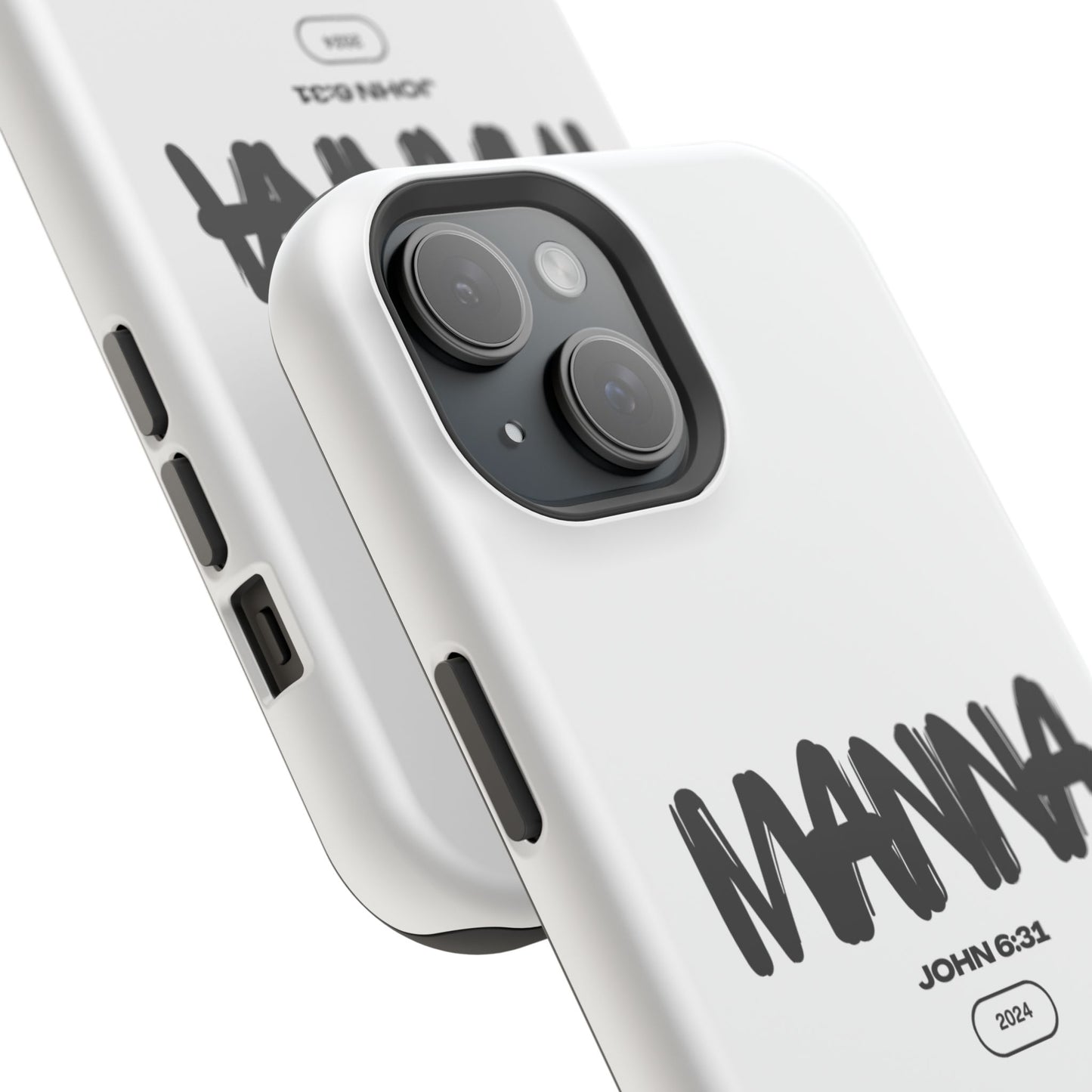 Manna Bible Verse Impact-Resistant Phone Case - Stylish Protection for Faithful Souls