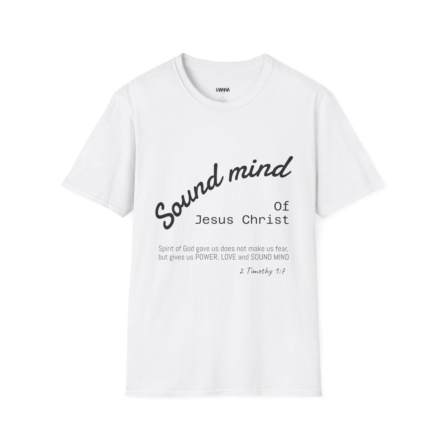 Unisex Christian Inspirational T-Shirt, Sound Mind Jesus Christ Tee, Faith-Based Gift, Spiritual Apparel, Religious Fashion