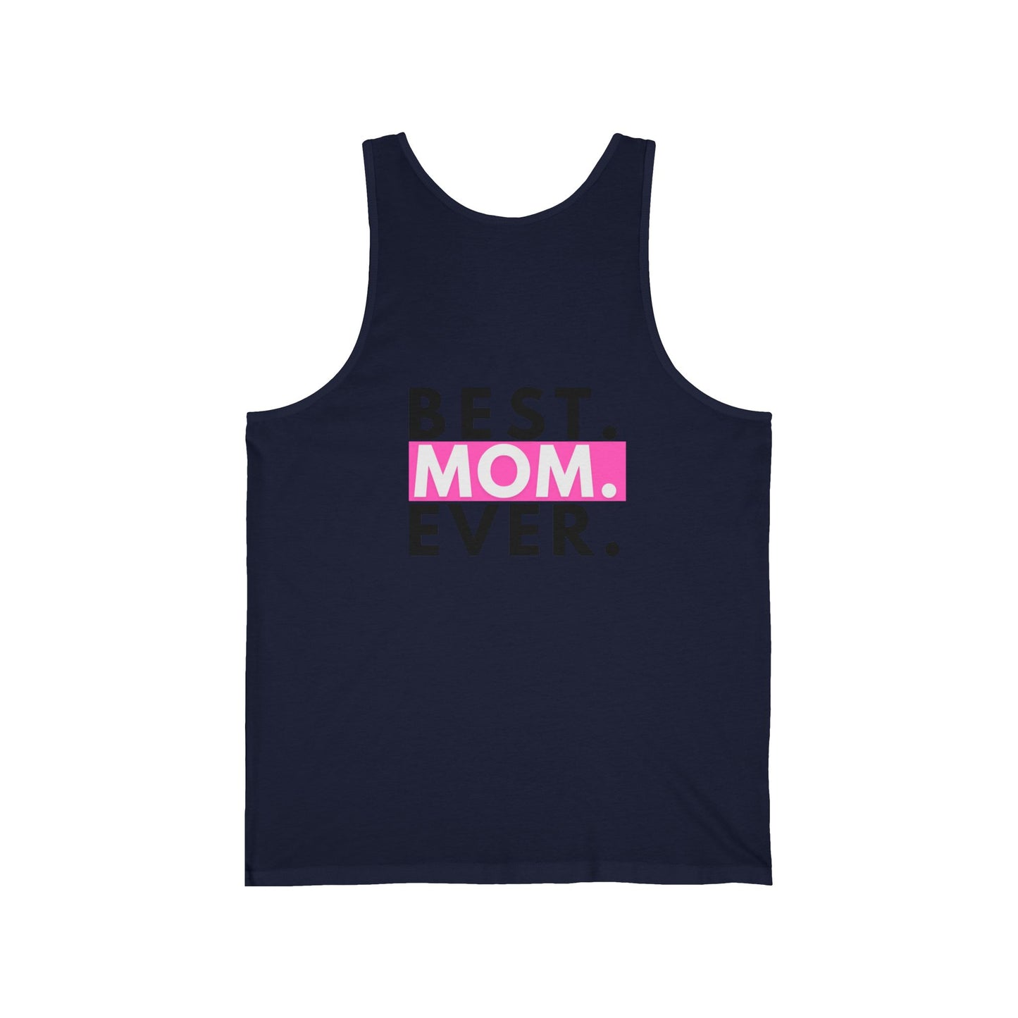 Heartfelt Tank Top for Moms | Best Mom Ever Jersey Tank | Gift for Mother's Day, Summer Wear, Casual Style, Family Reunion