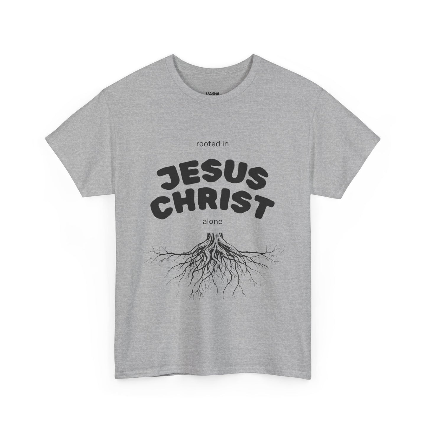 Rooted in Jesus Christ Unisex Heavy Cotton Tee, Christian Apparel, Faith-Based T-Shirt, Spiritual Gift, Religious Wear, Unisex Tee