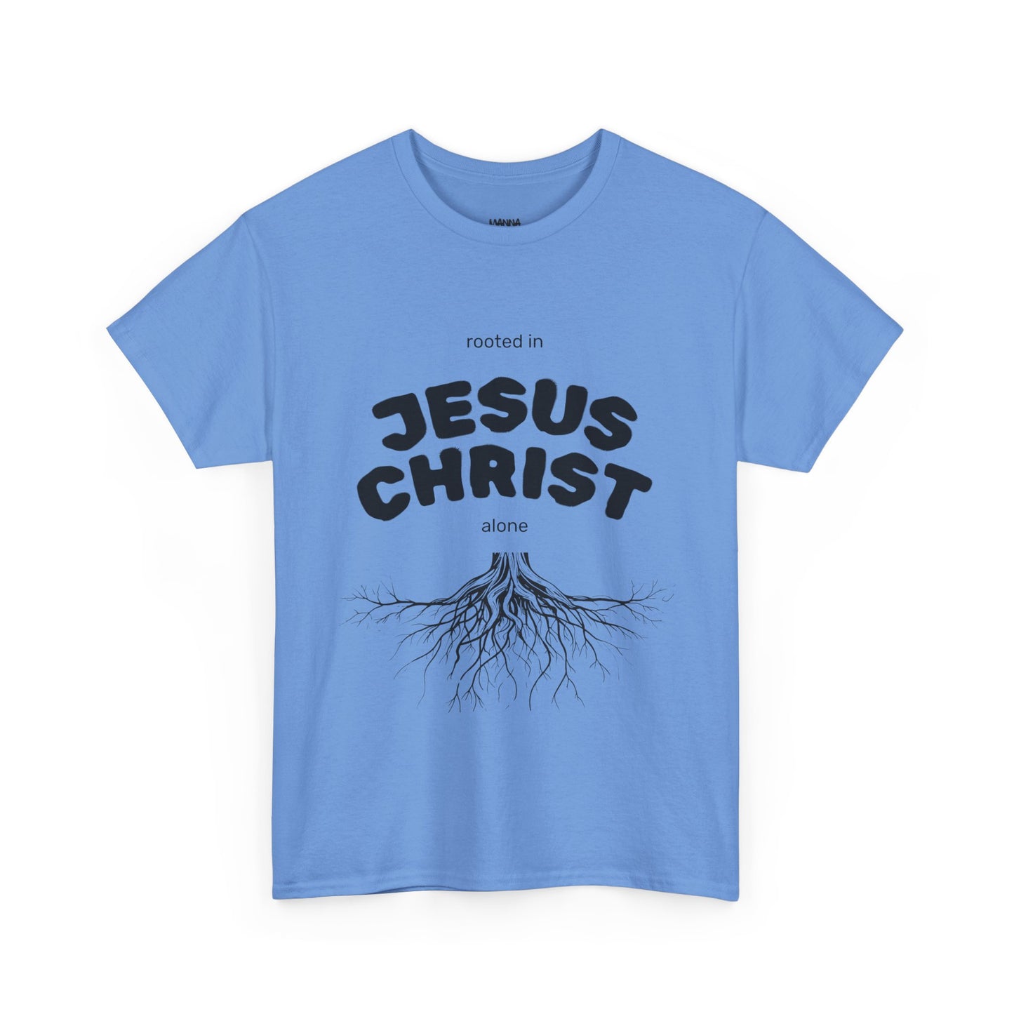 Rooted in Jesus Christ Unisex Heavy Cotton Tee, Christian Apparel, Faith-Based T-Shirt, Spiritual Gift, Religious Wear, Unisex Tee