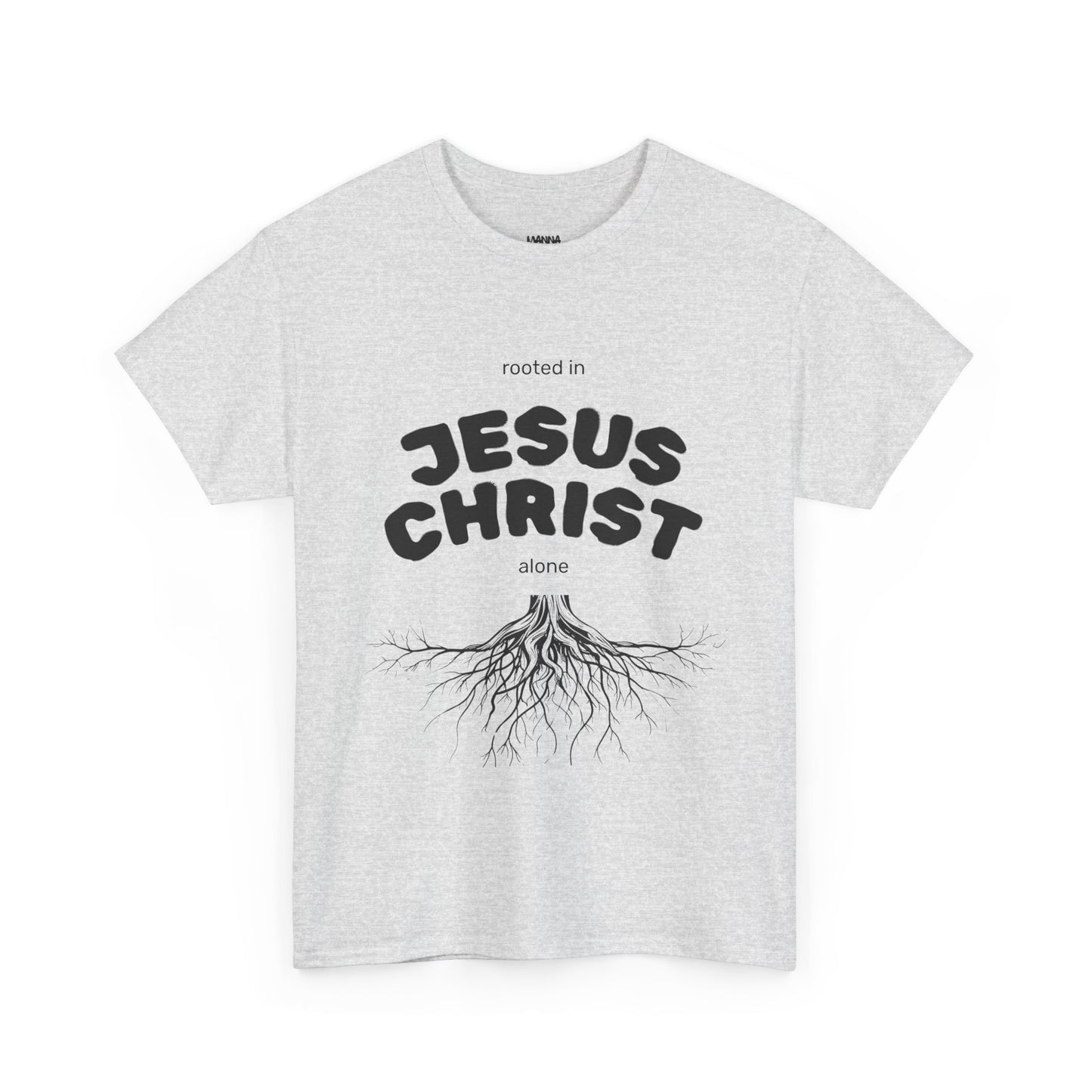 Rooted in Jesus Christ Unisex Heavy Cotton Tee, Christian Apparel, Faith-Based T-Shirt, Spiritual Gift, Religious Wear, Unisex Tee