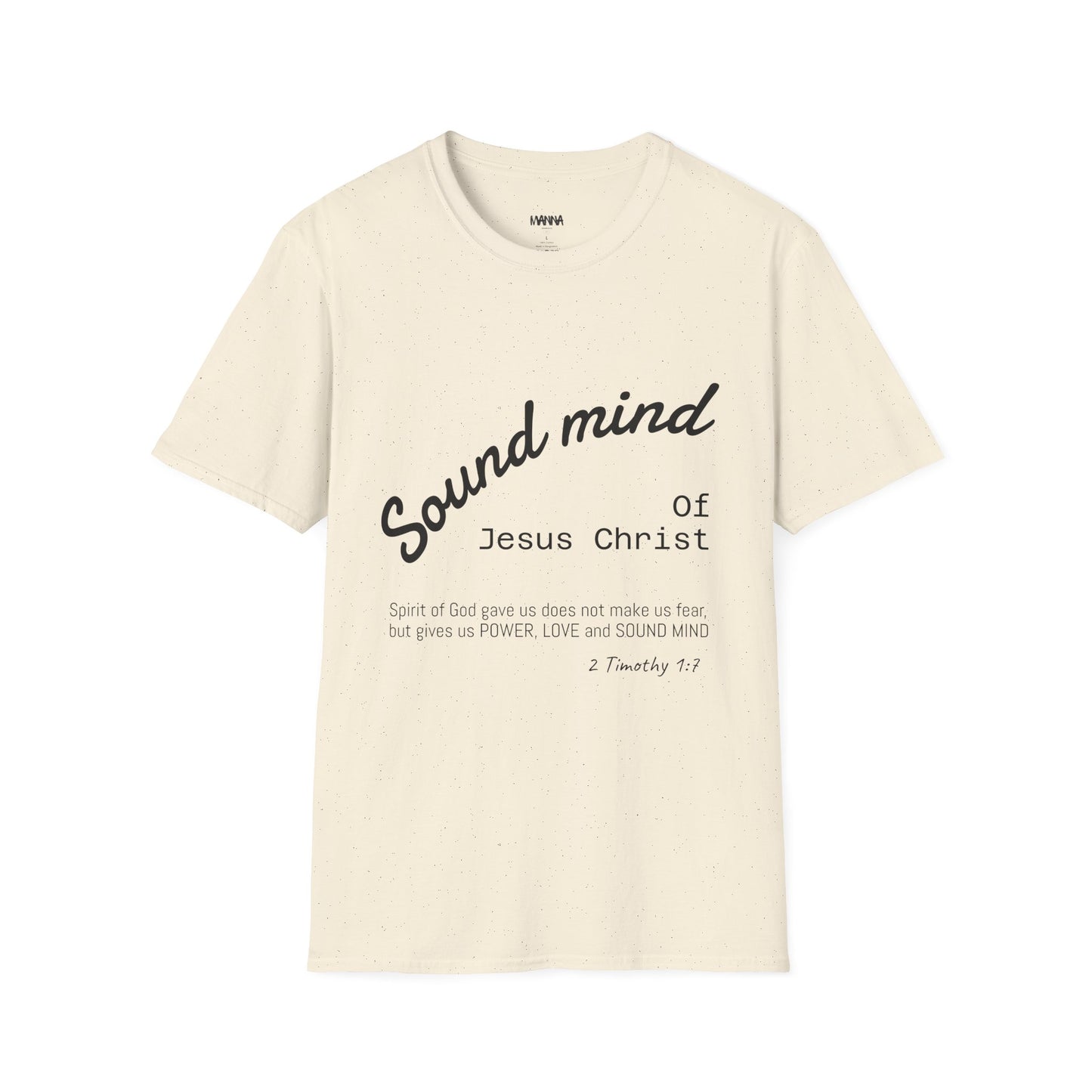 Unisex Christian Inspirational T-Shirt, Sound Mind Jesus Christ Tee, Faith-Based Gift, Spiritual Apparel, Religious Fashion