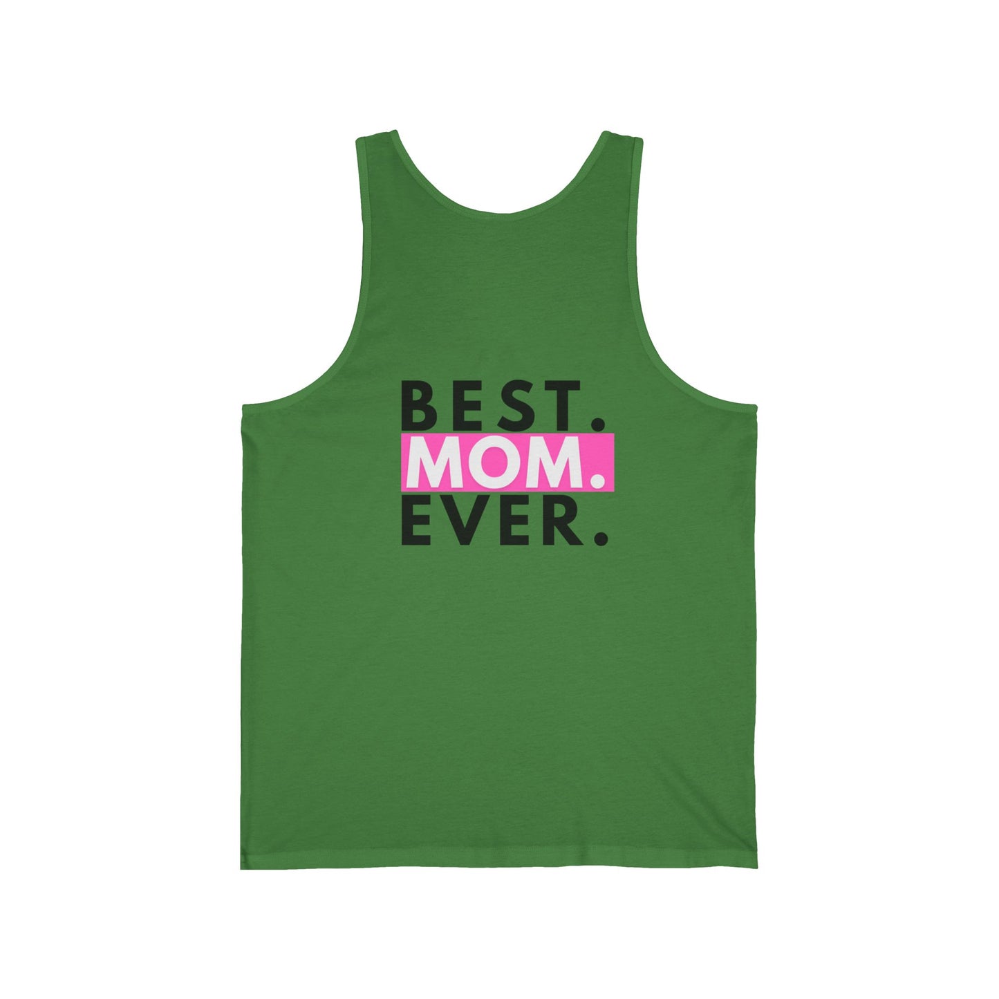 Heartfelt Tank Top for Moms | Best Mom Ever Jersey Tank | Gift for Mother's Day, Summer Wear, Casual Style, Family Reunion