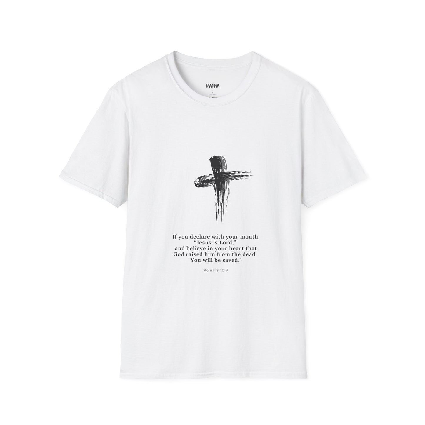 Faith-Inspired Unisex Softstyle T-Shirt with Inspirational Verse