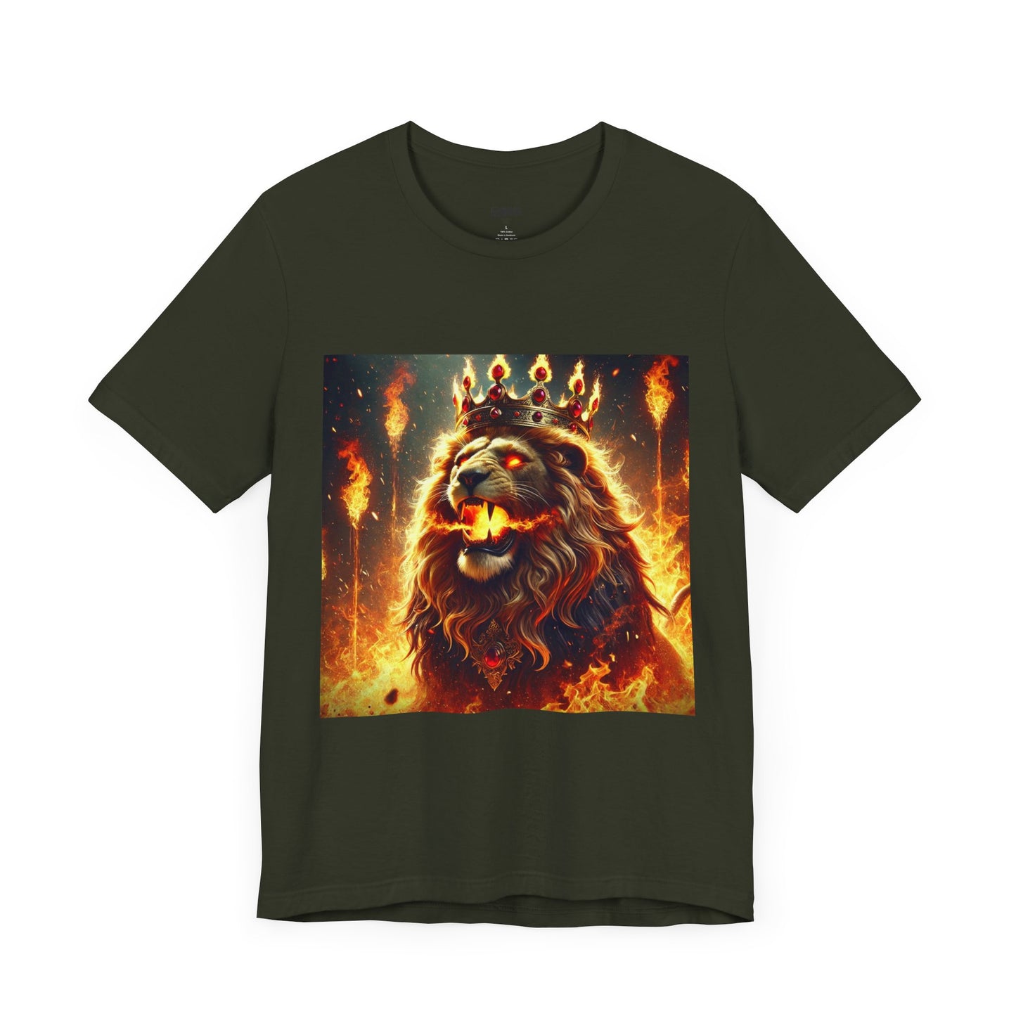 Fierce Lion Graphic Tee - Nocturnal Glory Warriors