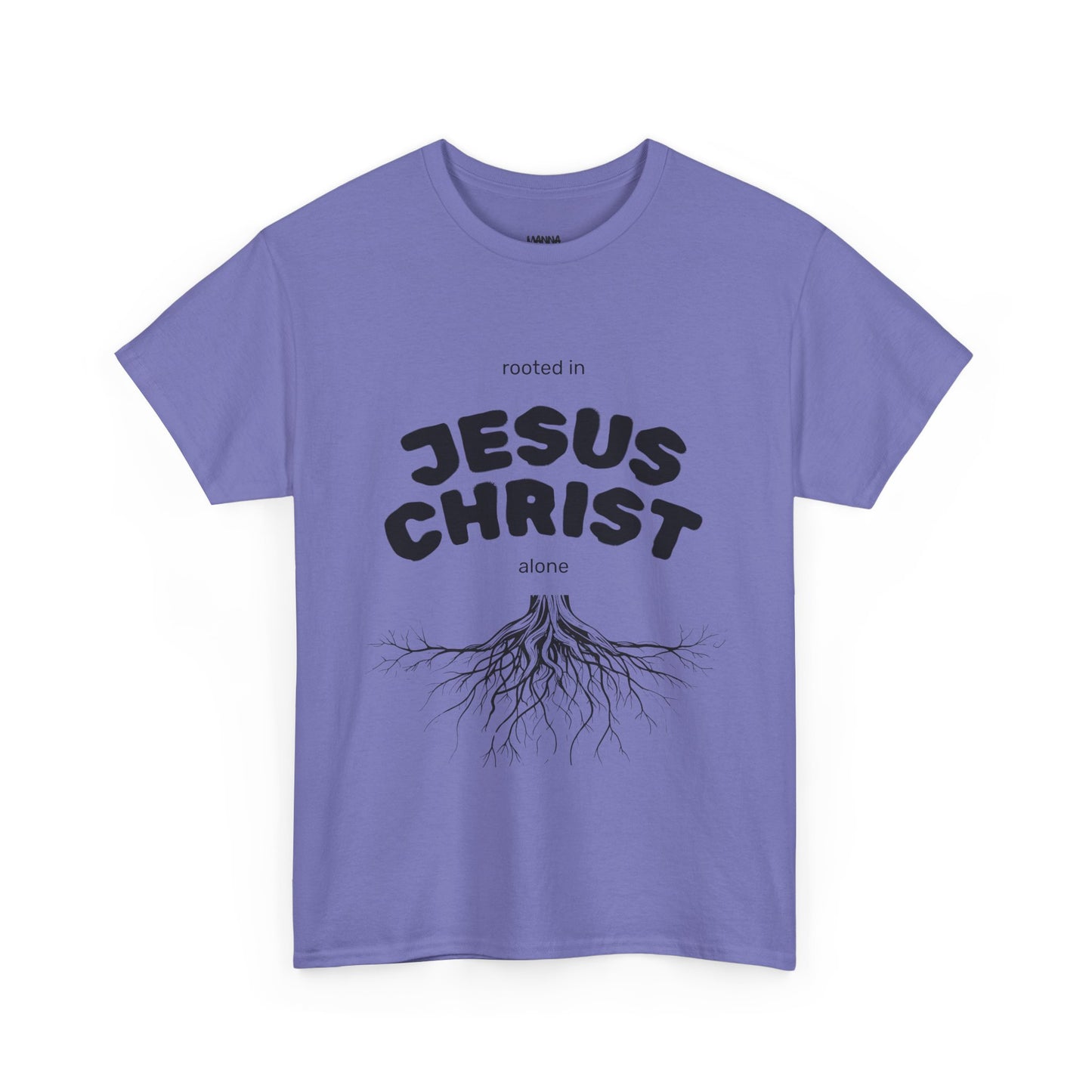 Rooted in Jesus Christ Unisex Heavy Cotton Tee, Christian Apparel, Faith-Based T-Shirt, Spiritual Gift, Religious Wear, Unisex Tee