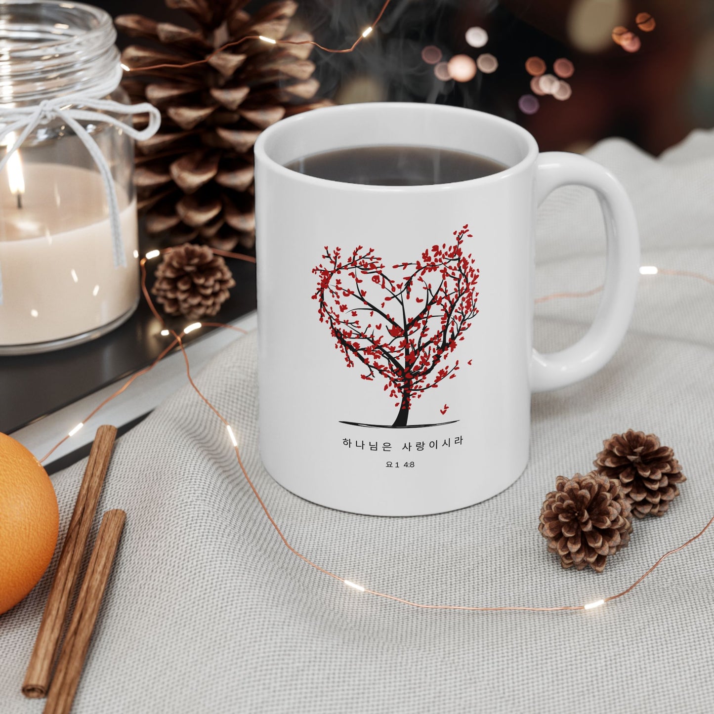 Romantic Tree of Love Ceramic Mug - Perfect for Couples
