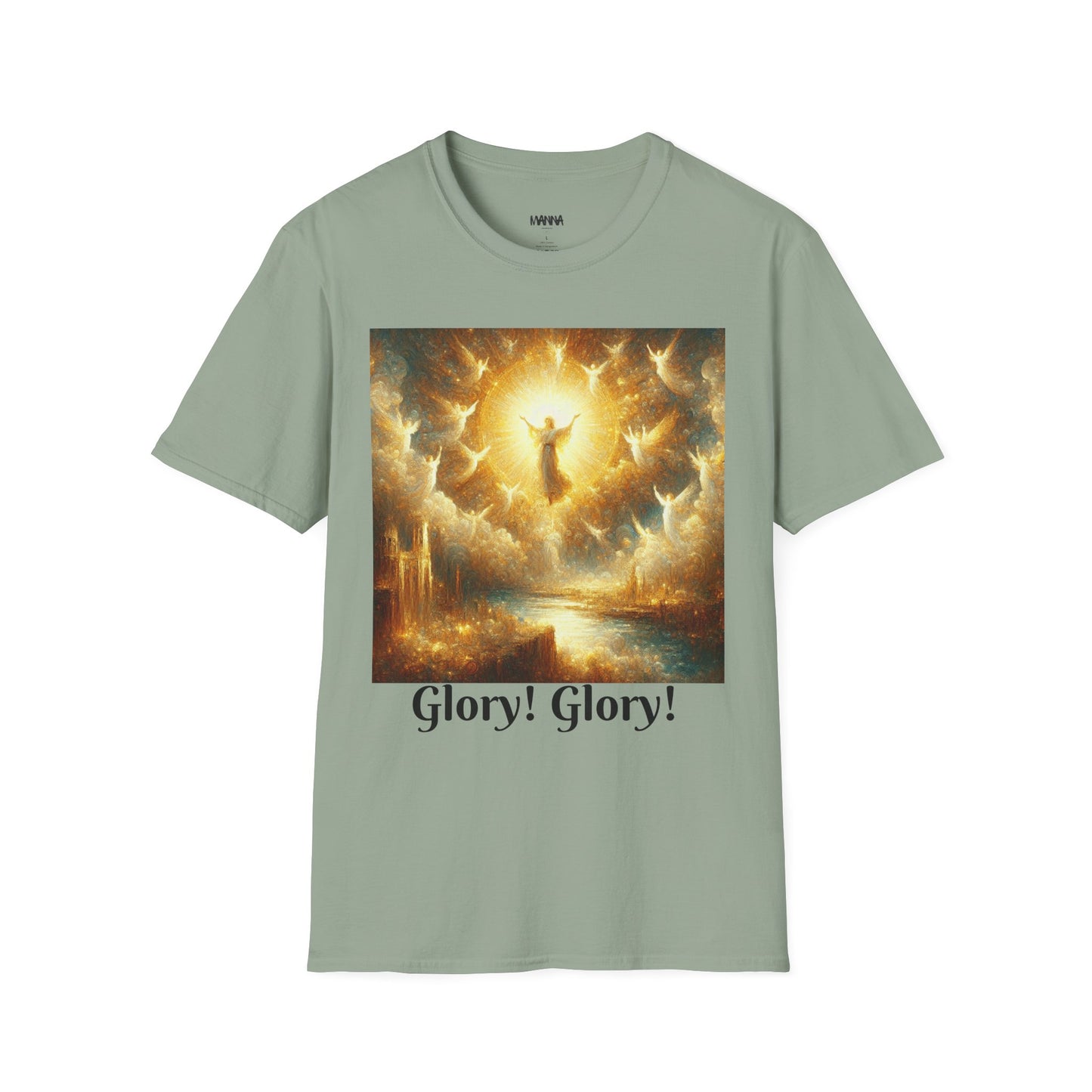 Heavenly Glory Unisex Softstyle T-Shirt - Inspirational Art Tee