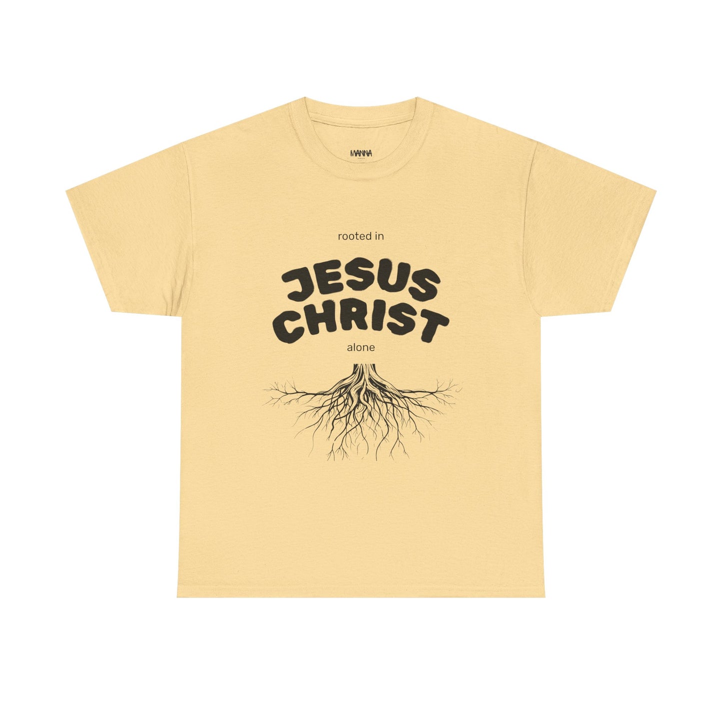 Rooted in Jesus Christ Unisex Heavy Cotton Tee, Christian Apparel, Faith-Based T-Shirt, Spiritual Gift, Religious Wear, Unisex Tee