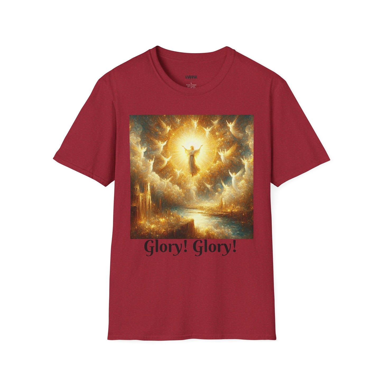 Heavenly Glory Unisex Softstyle T-Shirt - Inspirational Art Tee